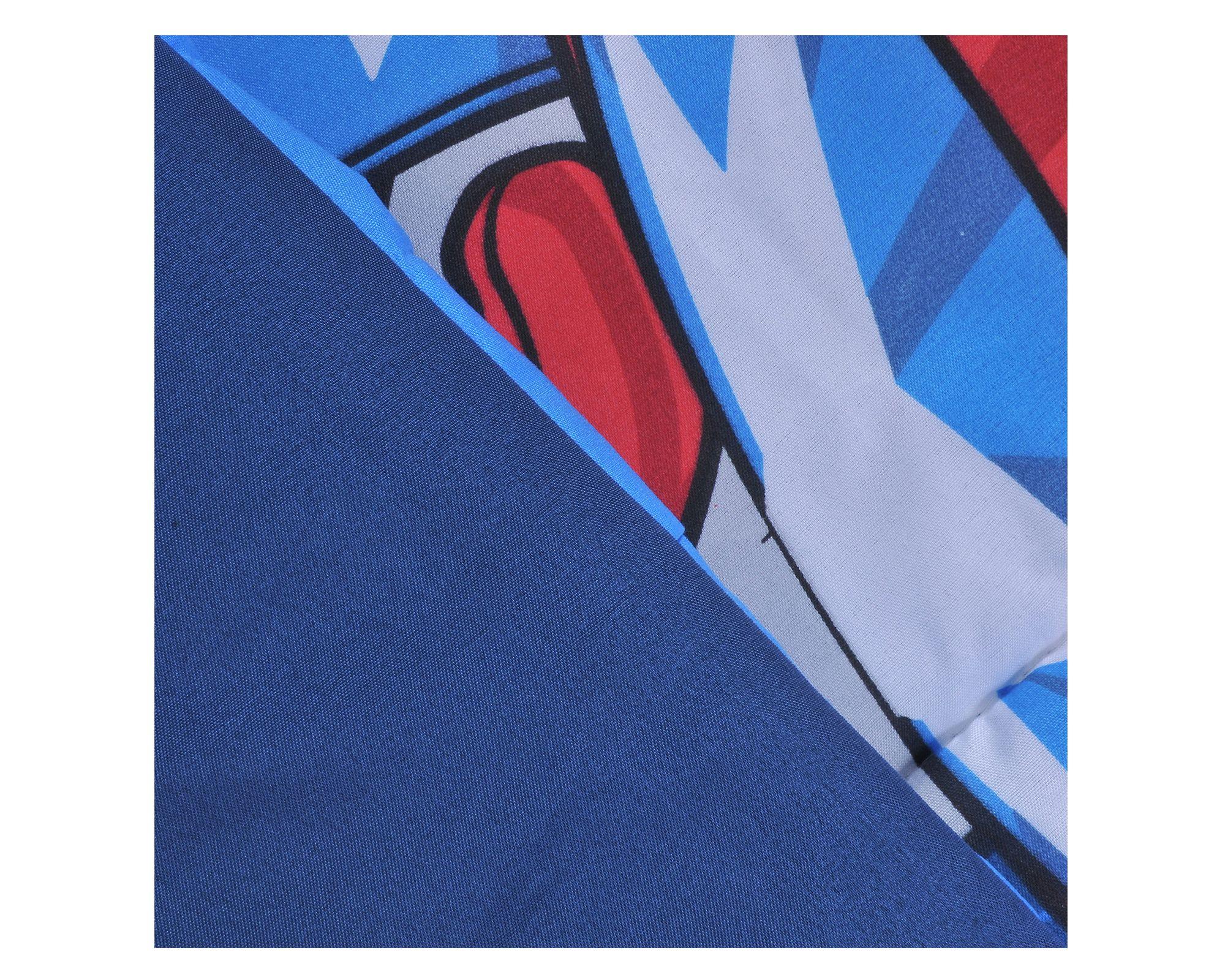 Plumón 1.5 plazas microfibra Héroes diseño-1