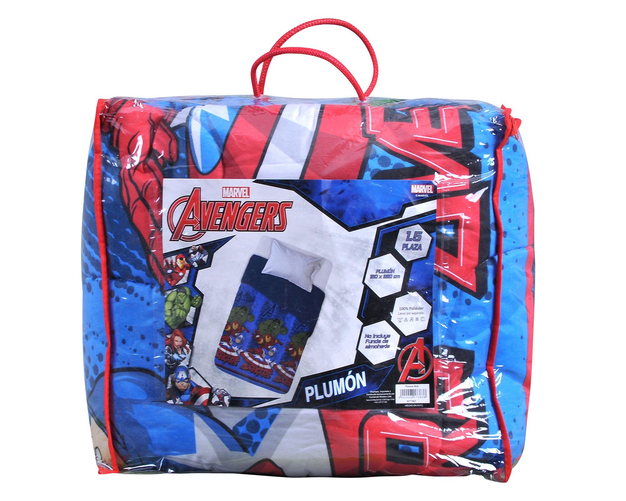 Plumón 1.5 plazas microfibra Héroes diseño-2
