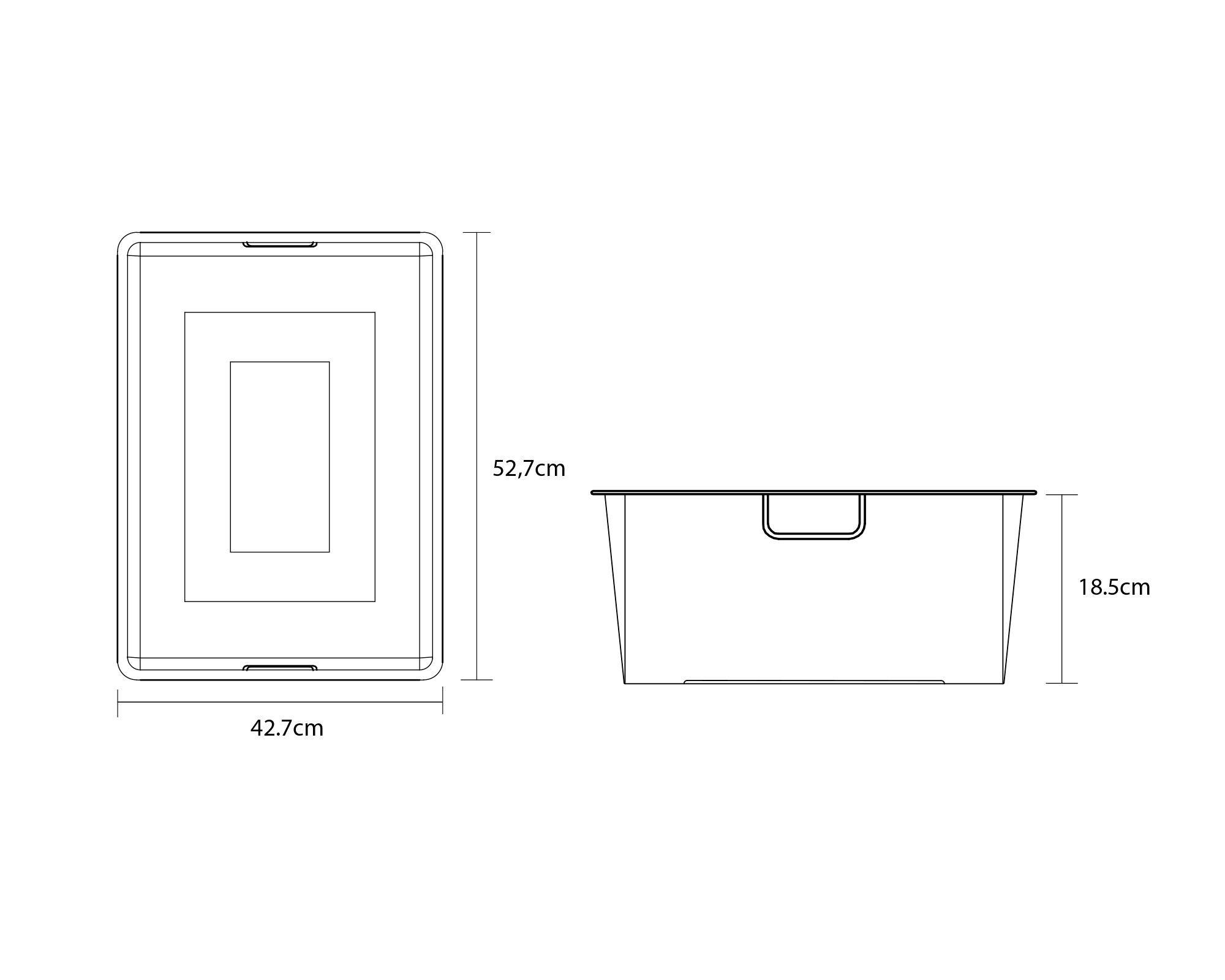 Canasto marco malla blanco 18.5x52.7x42.7 cm-4