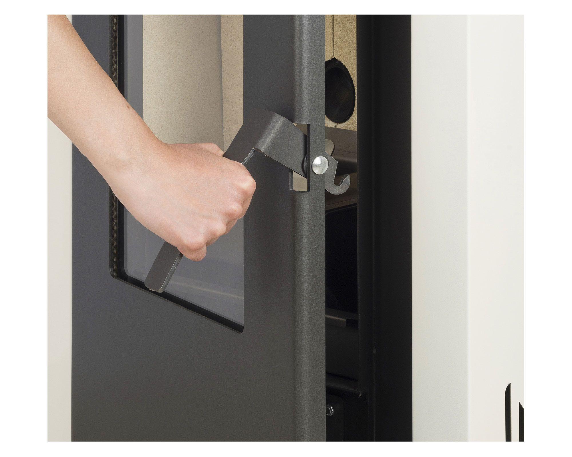 Estufa a pellet 9400W Italy 8100 plus blanco Amesti-4