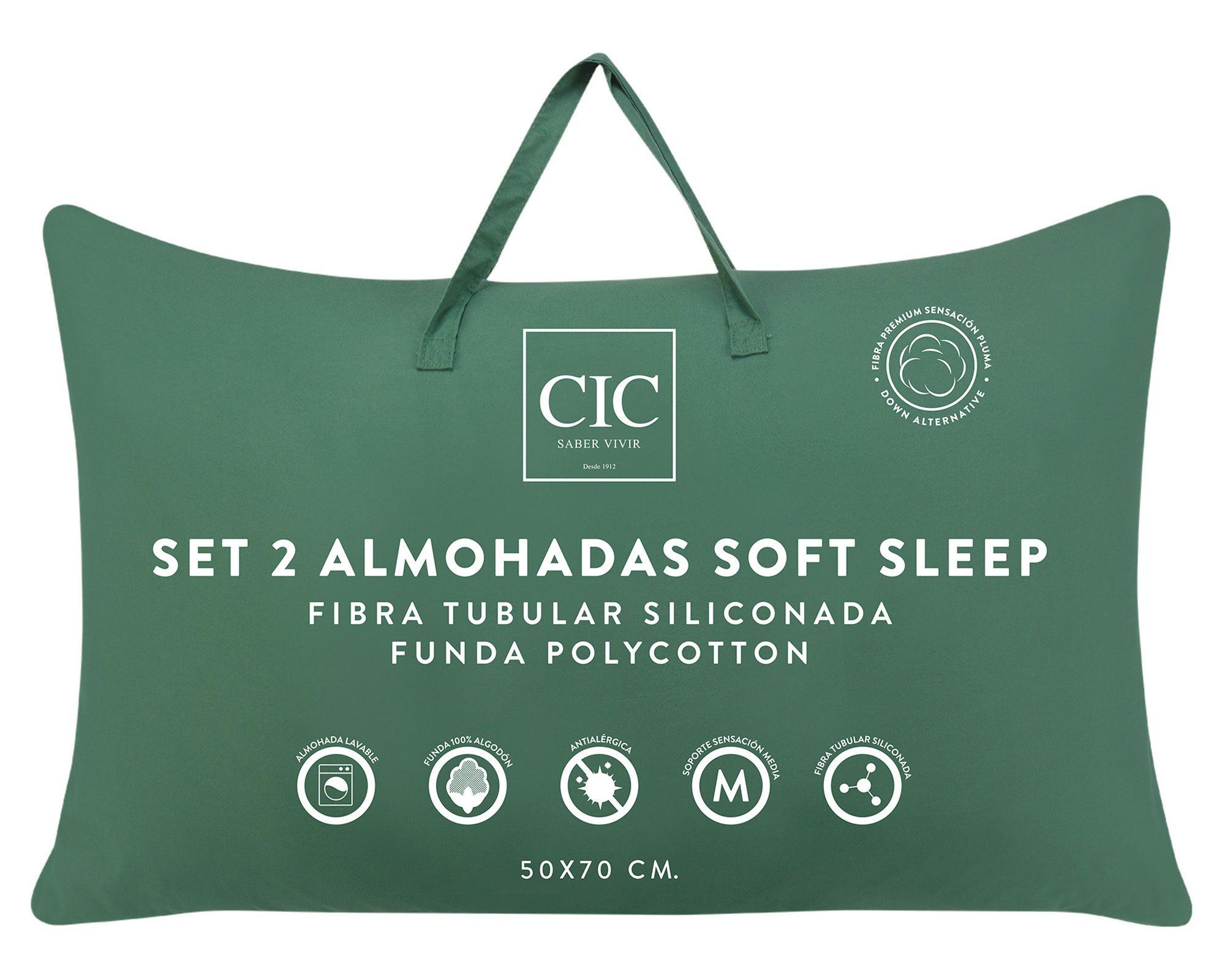 Almohada 50x70 cm Da Soft Sleep blanco 2 unidades Cic.-3