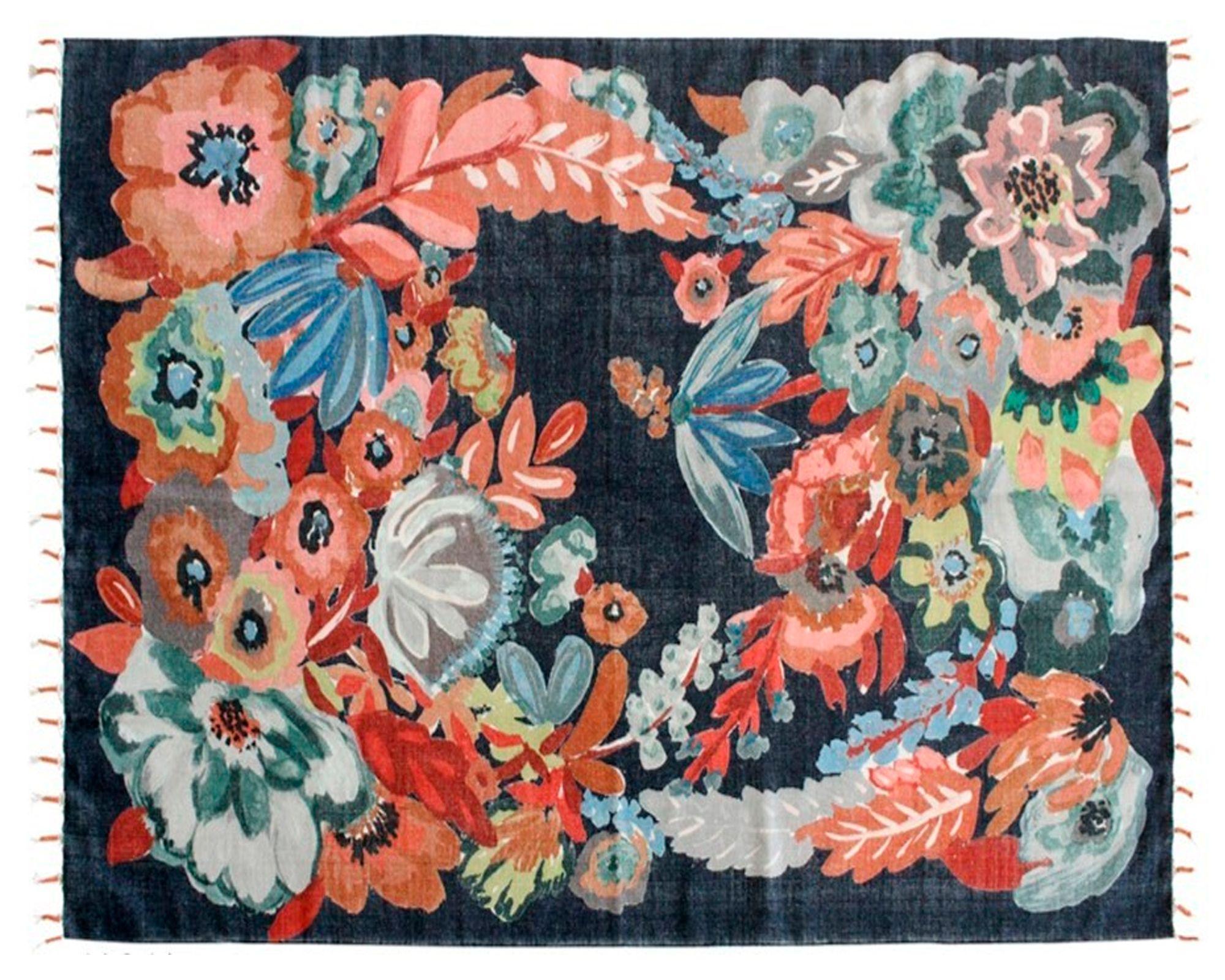 Alfombra 160x230 cm Blossom blue-0