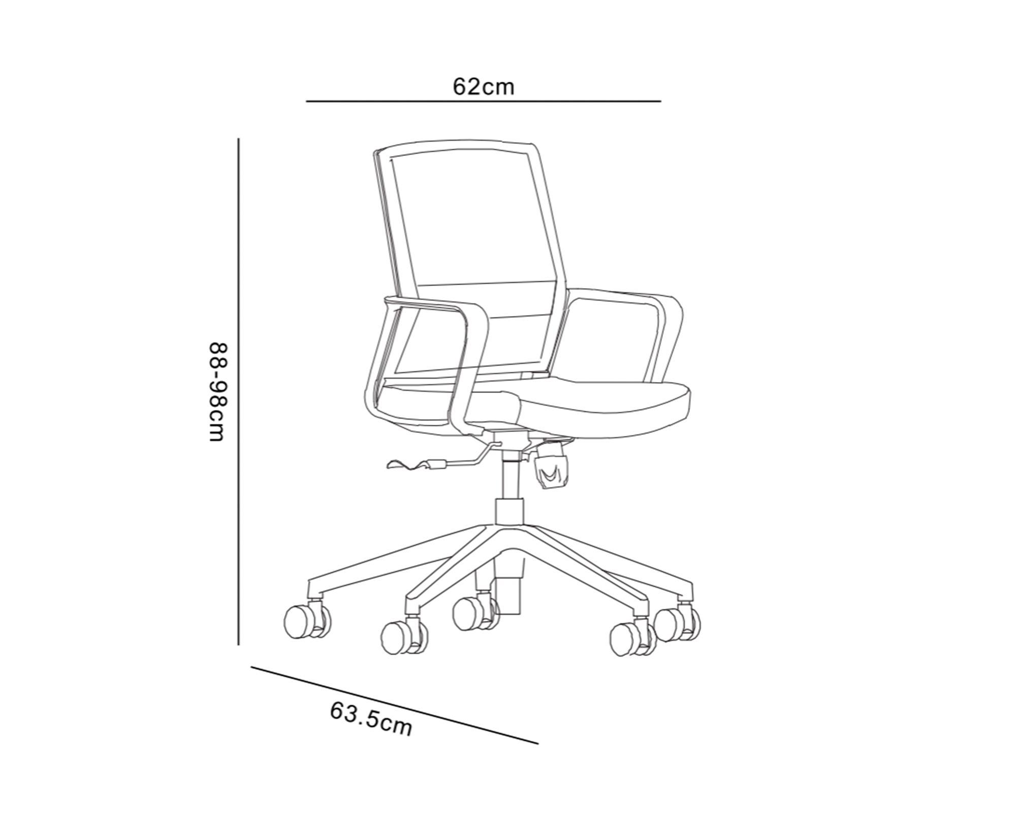 Silla PC Lynx gris/rosa-4