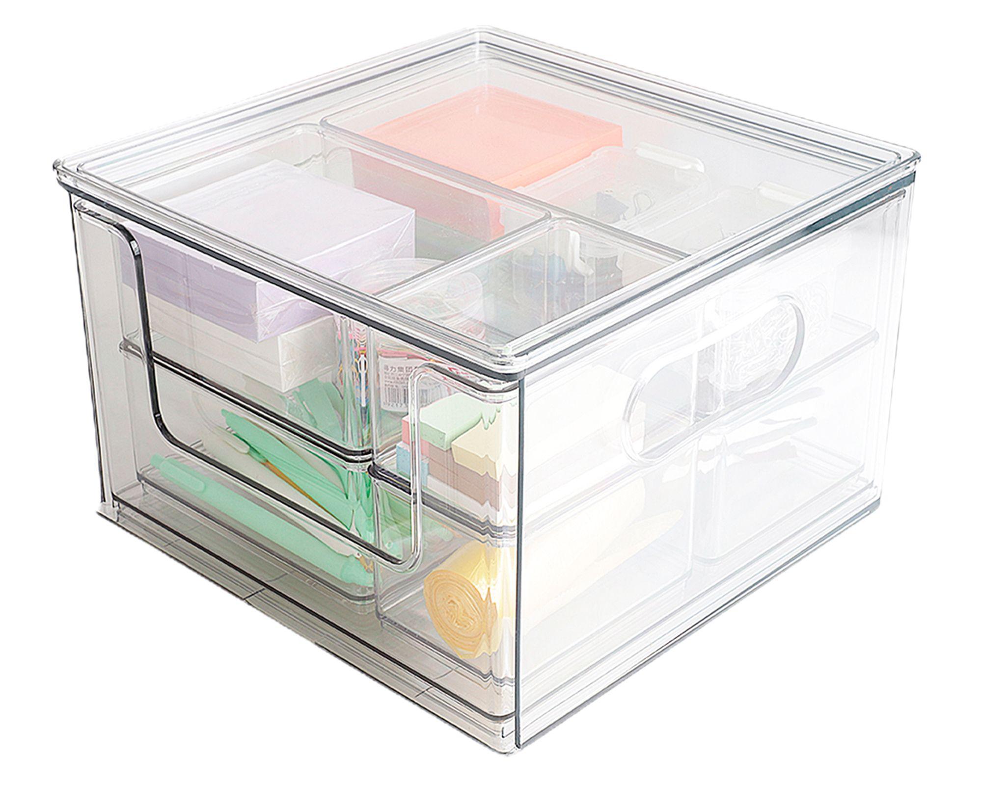 Caja organizadora modular transparente 8 piezas-2