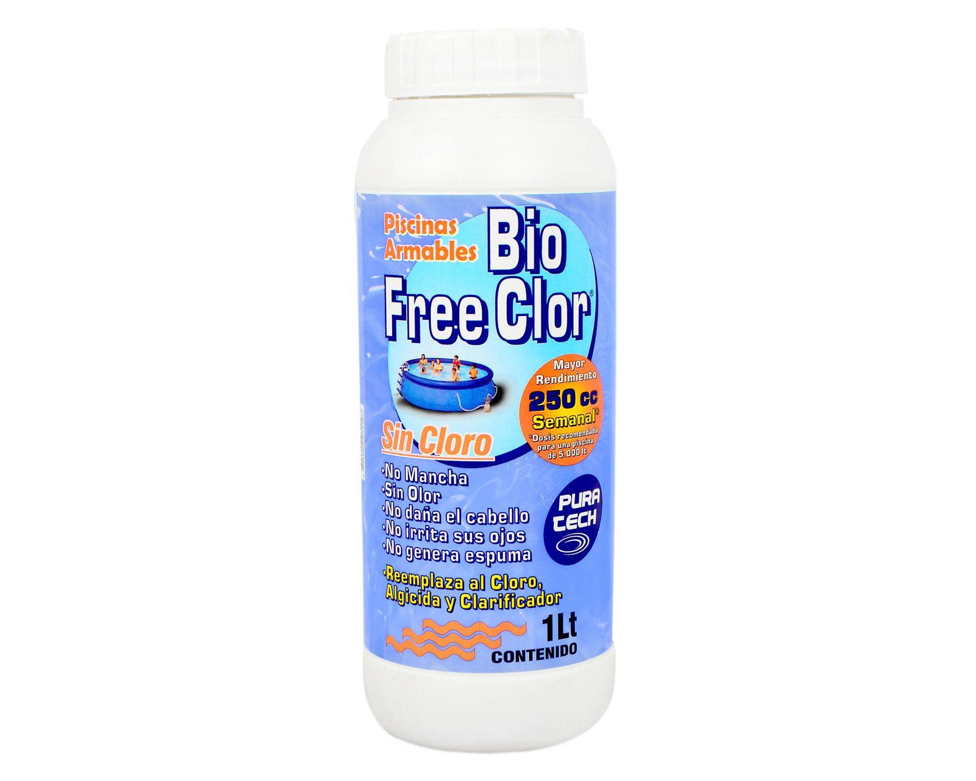 Bio free clor piscina 1 litro Puratech-0
