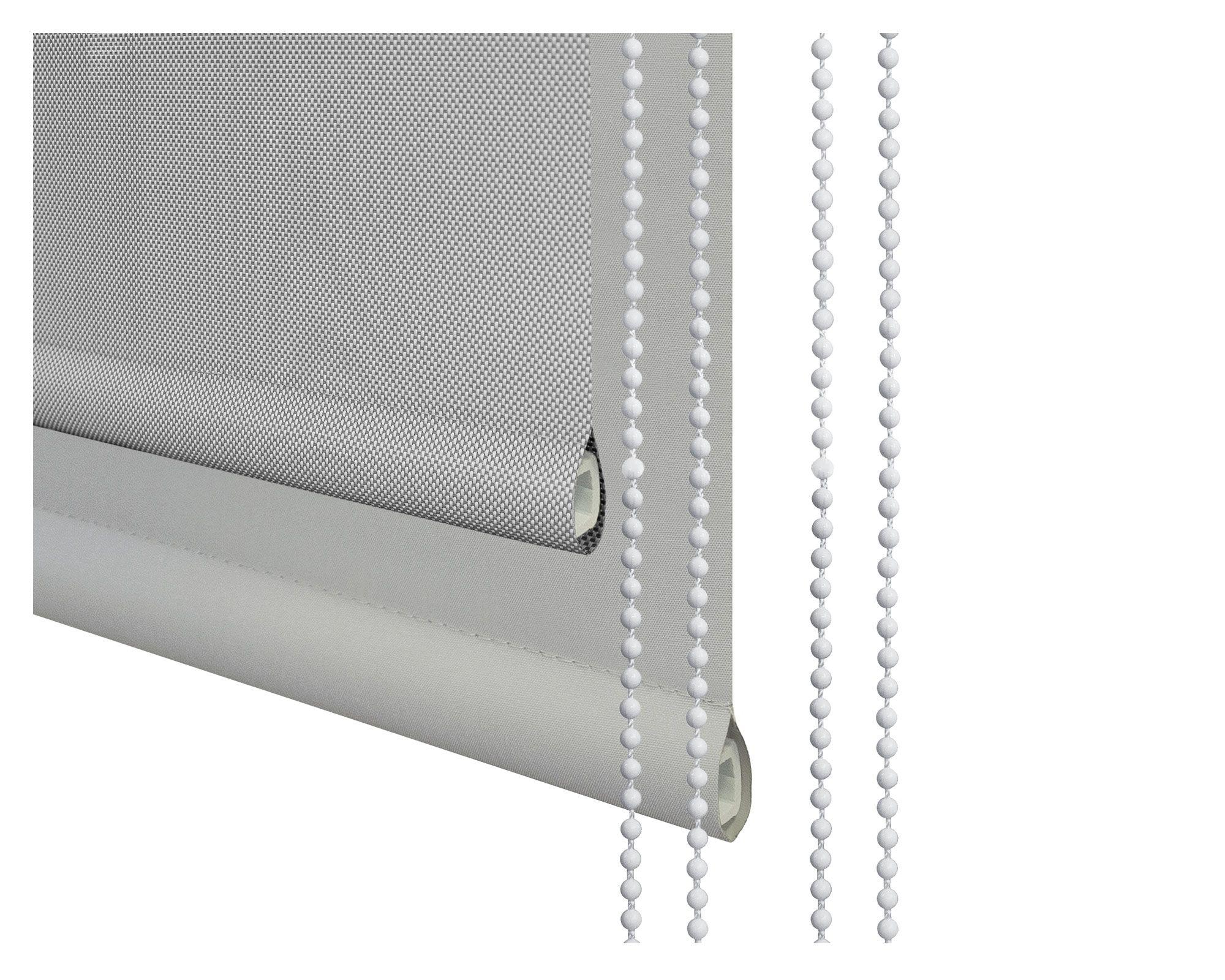 Cortina roller blackout doble 250x250 cm Sunscreen gris Cotidiana-3