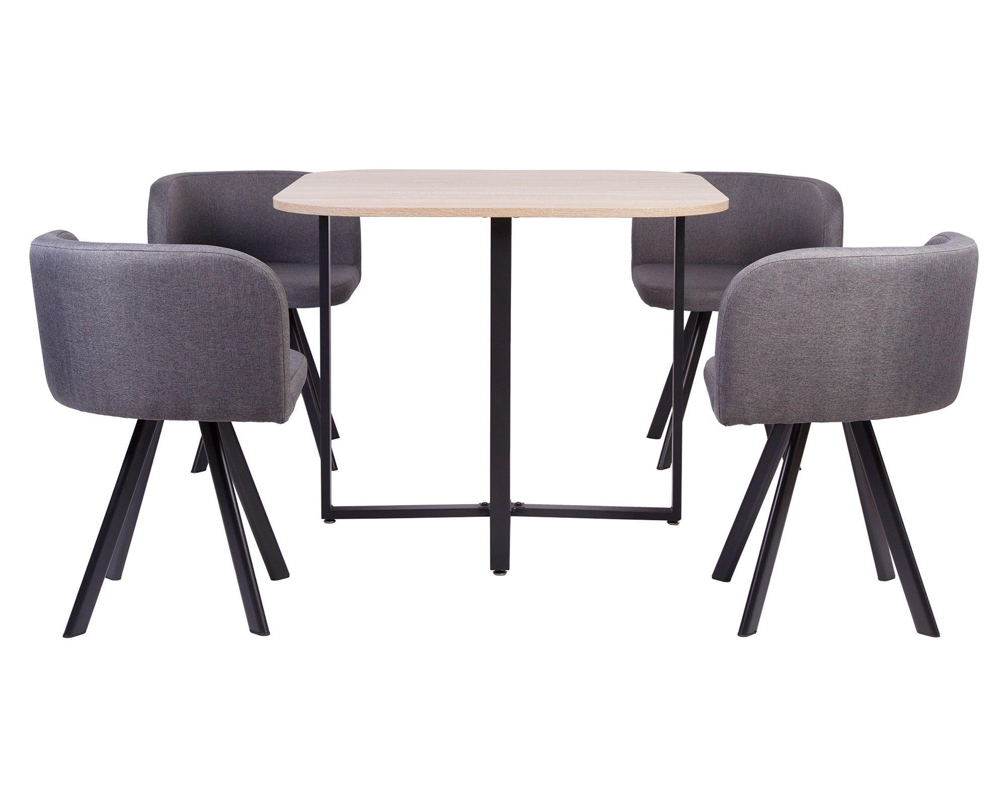 Comedor 4 sillas gris-3
