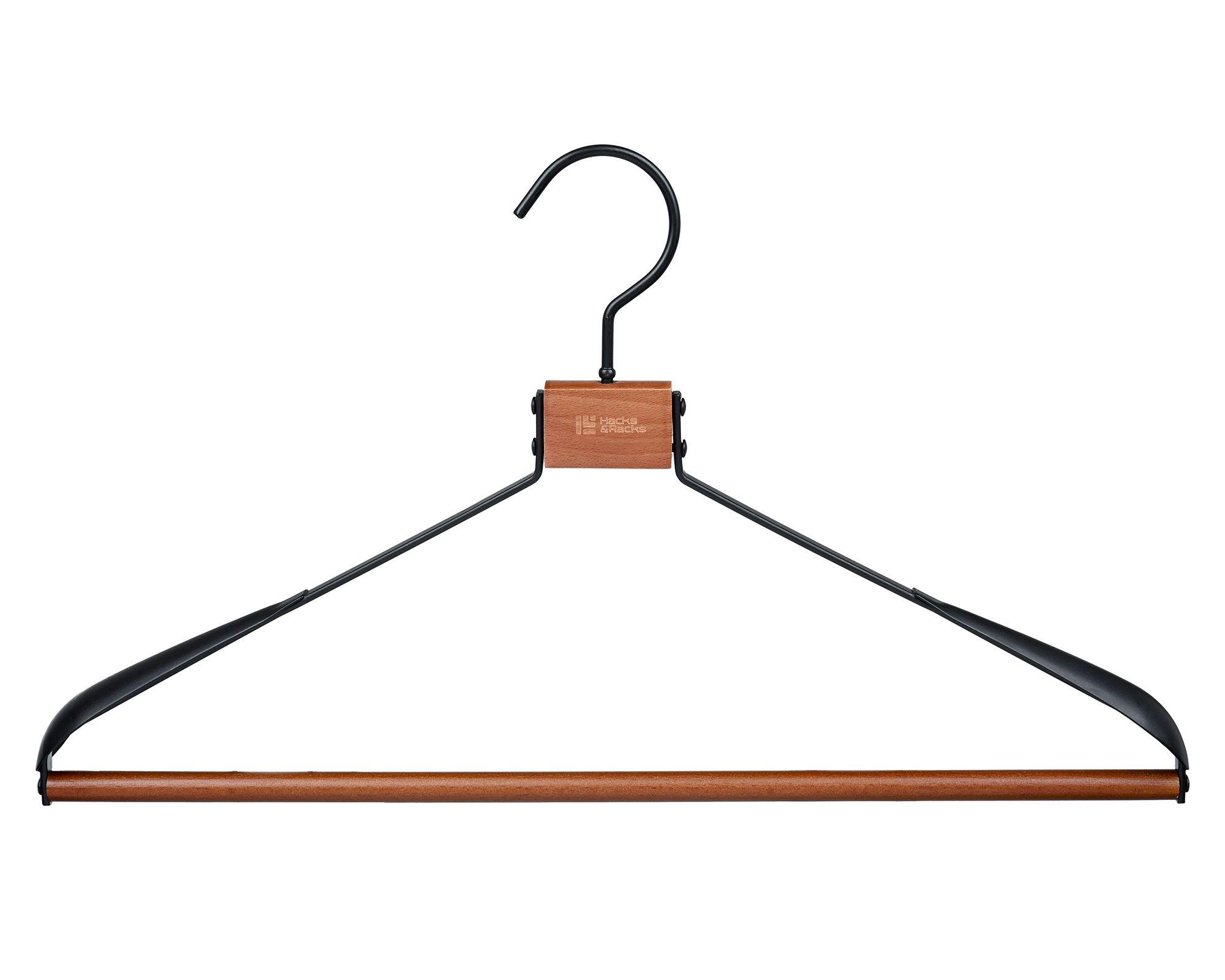 Colgador abrigo negro/madera-0