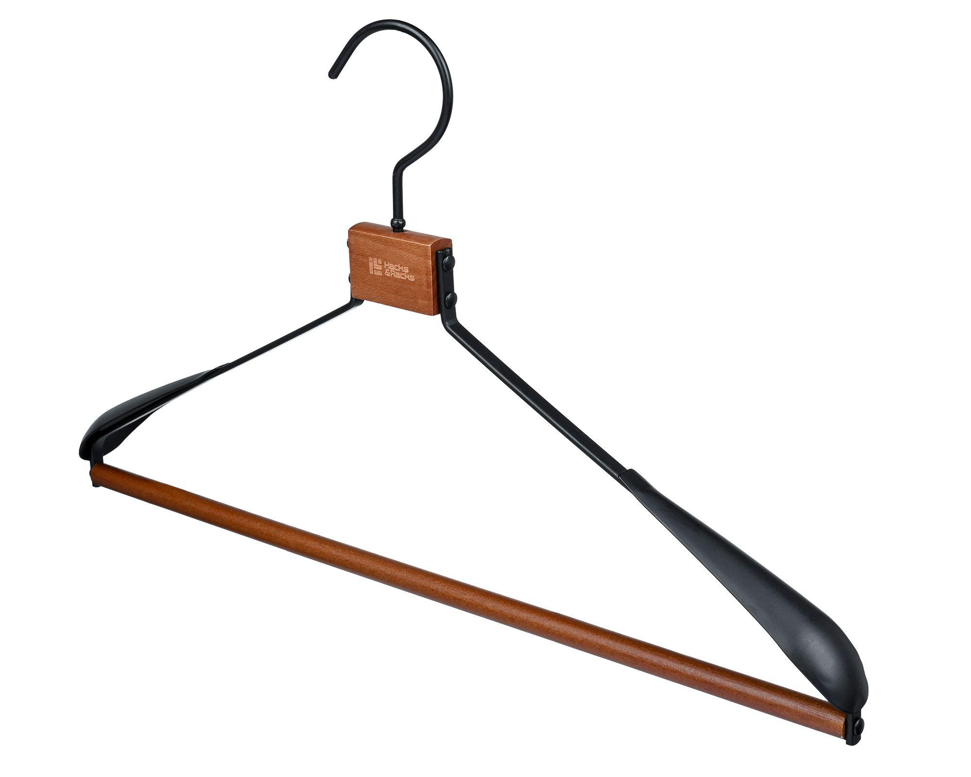 Colgador abrigo negro/madera-1