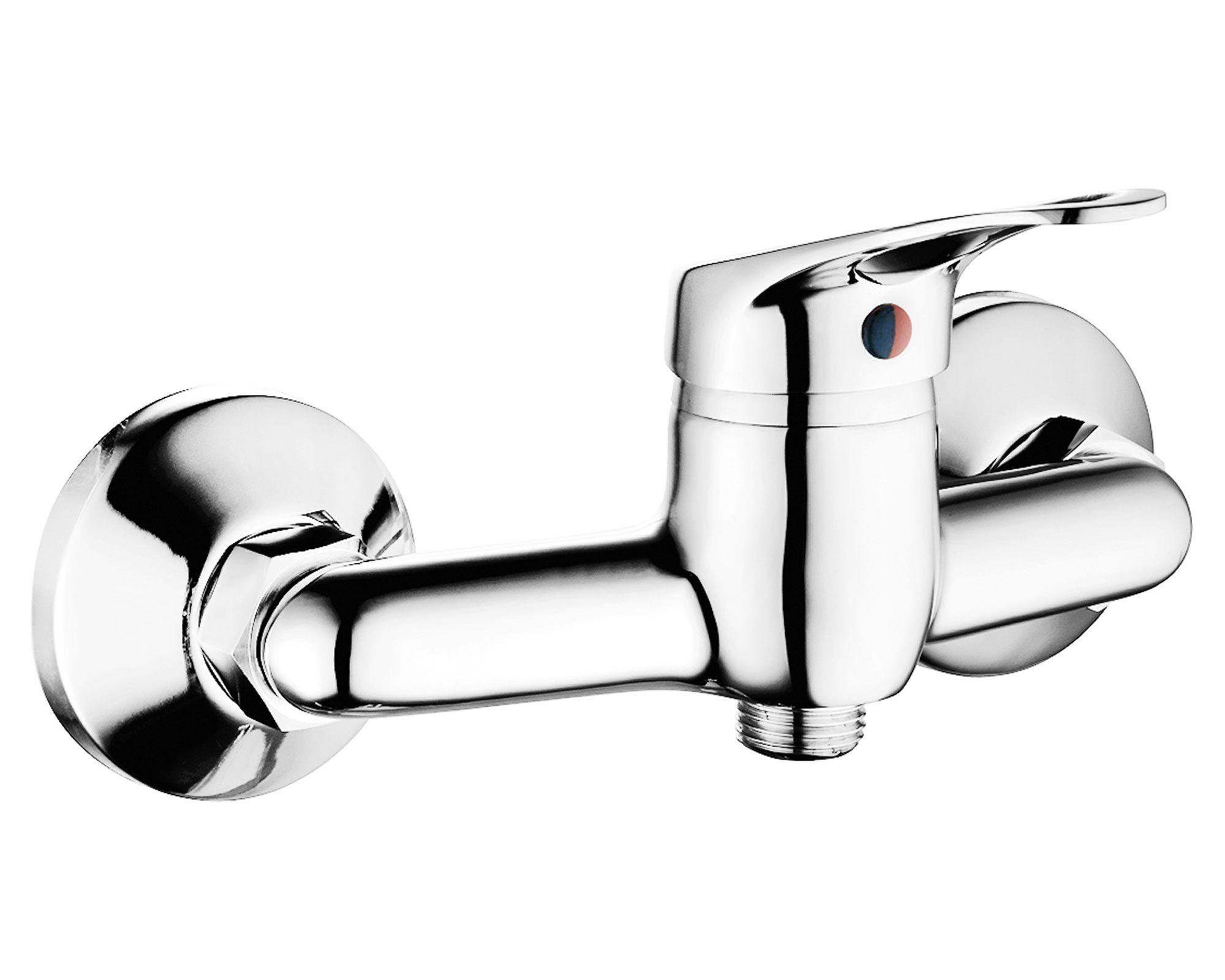 Monomando de ducha Pronto gris cromado brillante-0