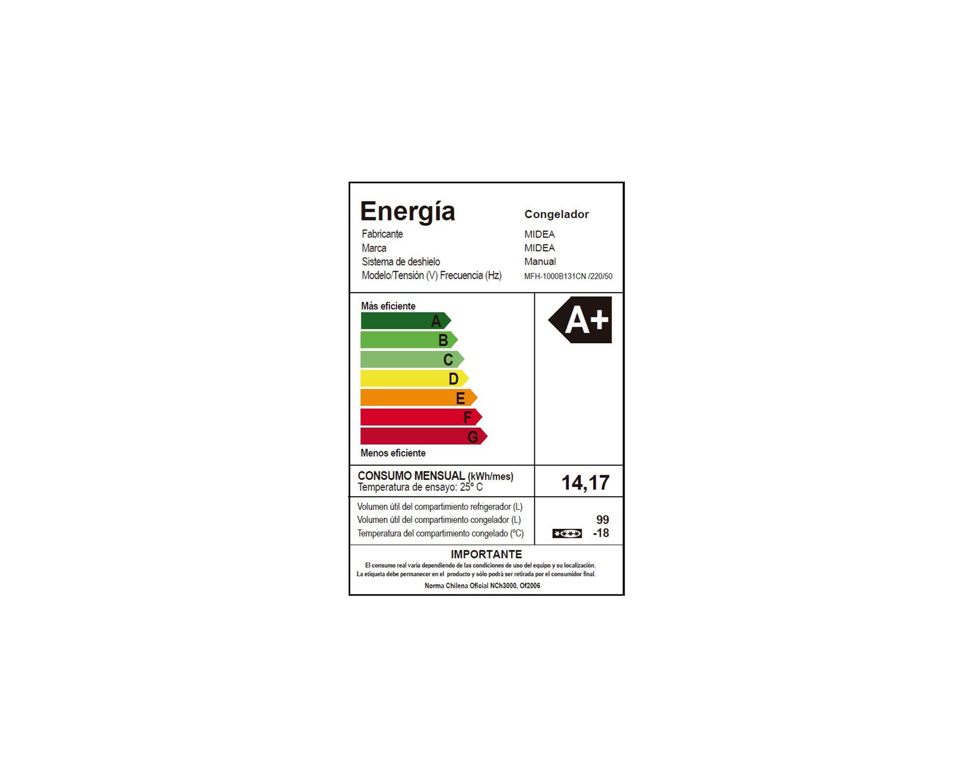Freezer horizontal 99 litros MFH-1000B131CN blanco Midea-7