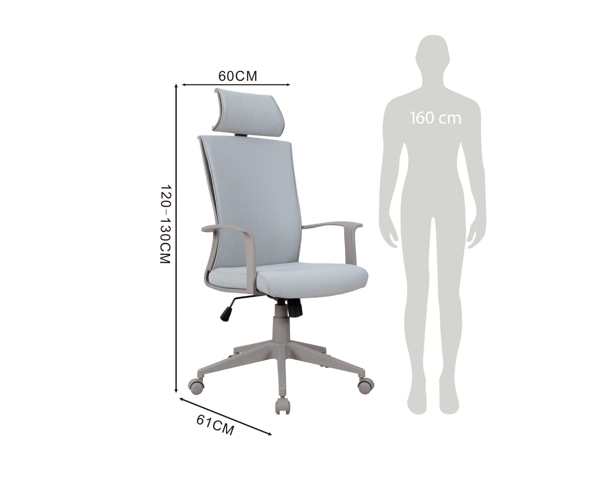 Silla ejecutiva Emma gris-5