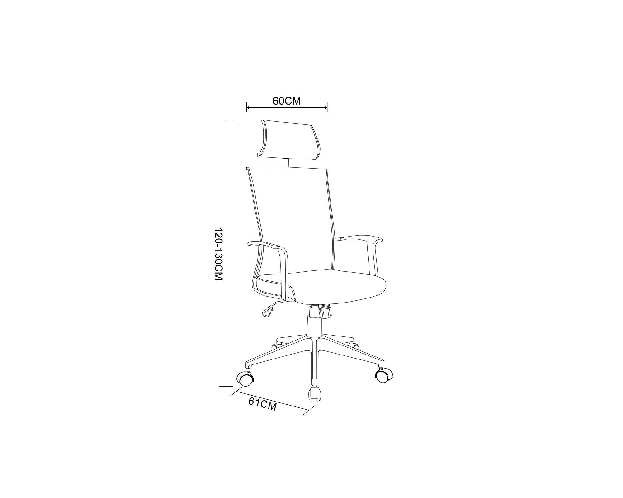 Silla ejecutiva Emma gris-6