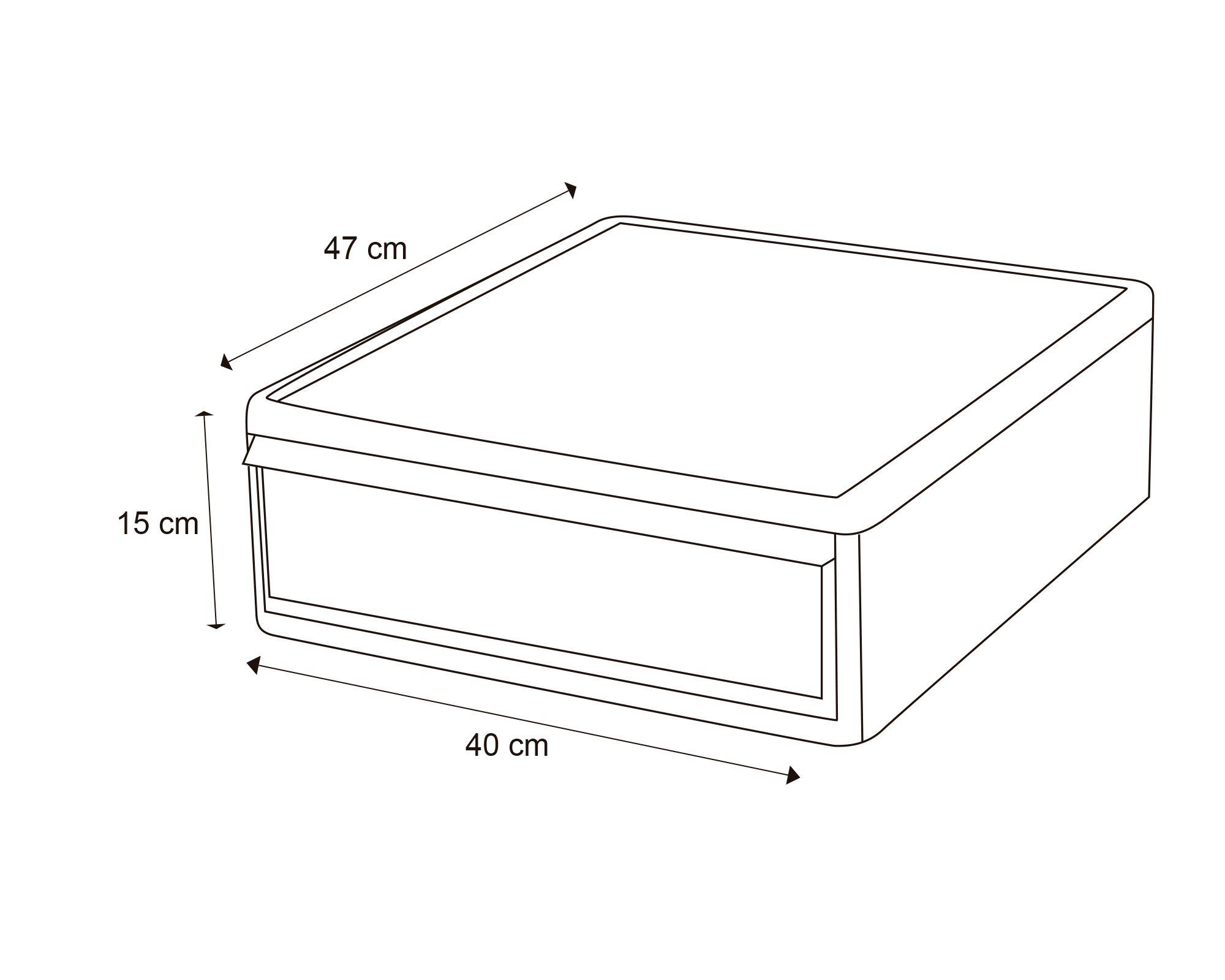 Cajonera modular baja blanco 15x40x47 cm-2