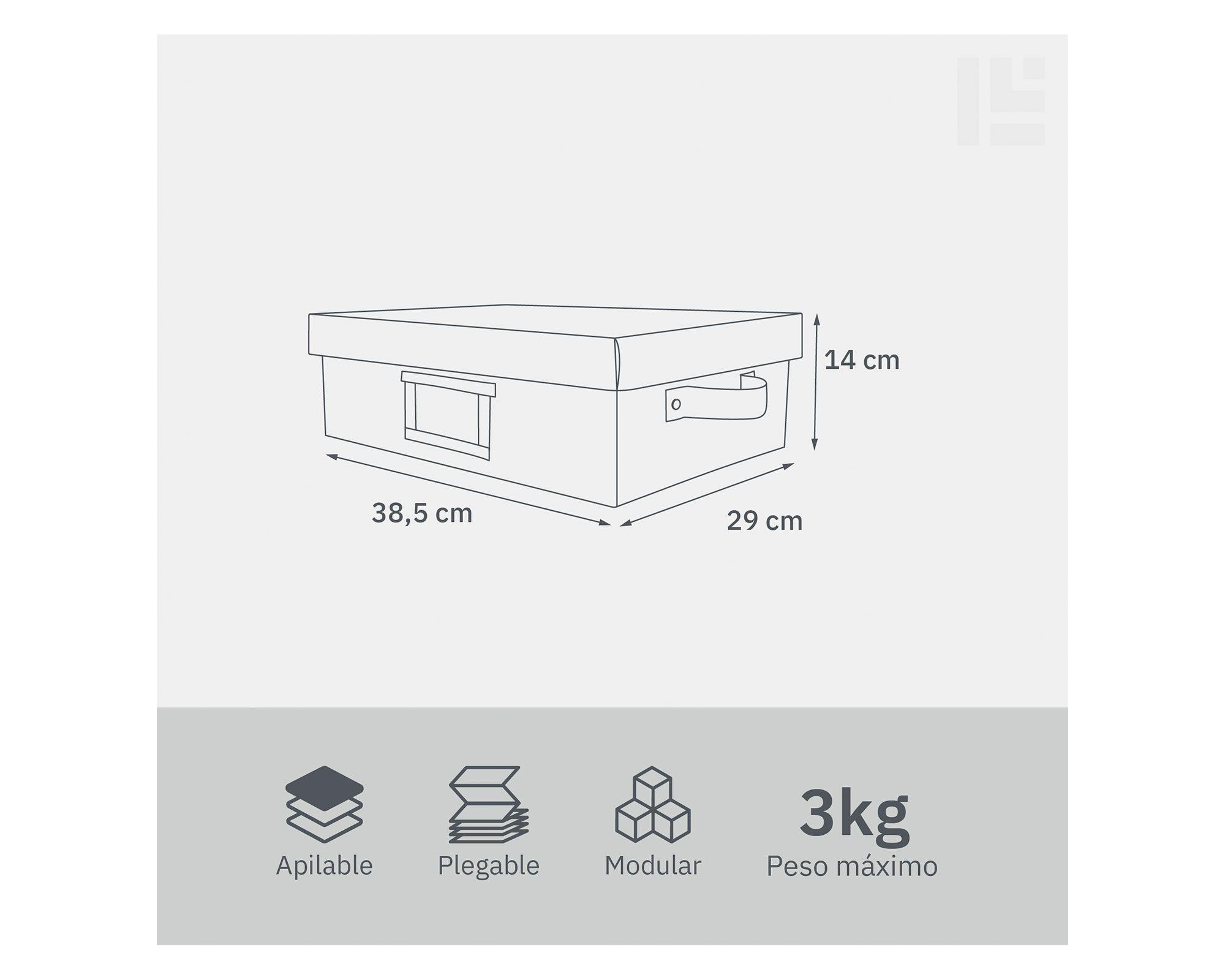 Caja baja con marcador crudo 14x29x38.5 cm-6