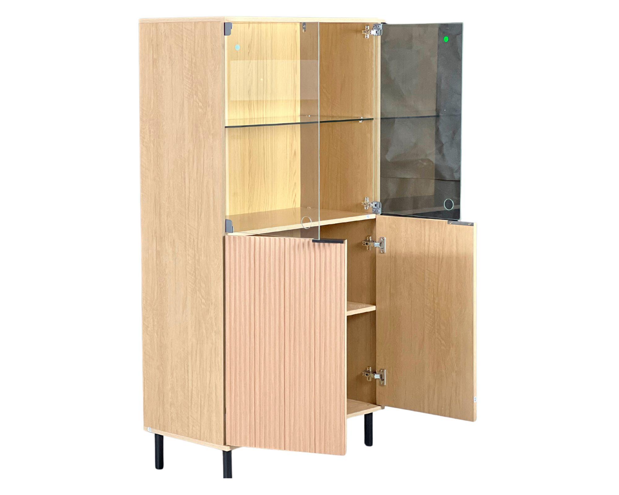 Vitrina Agra natural 4 puertas-2