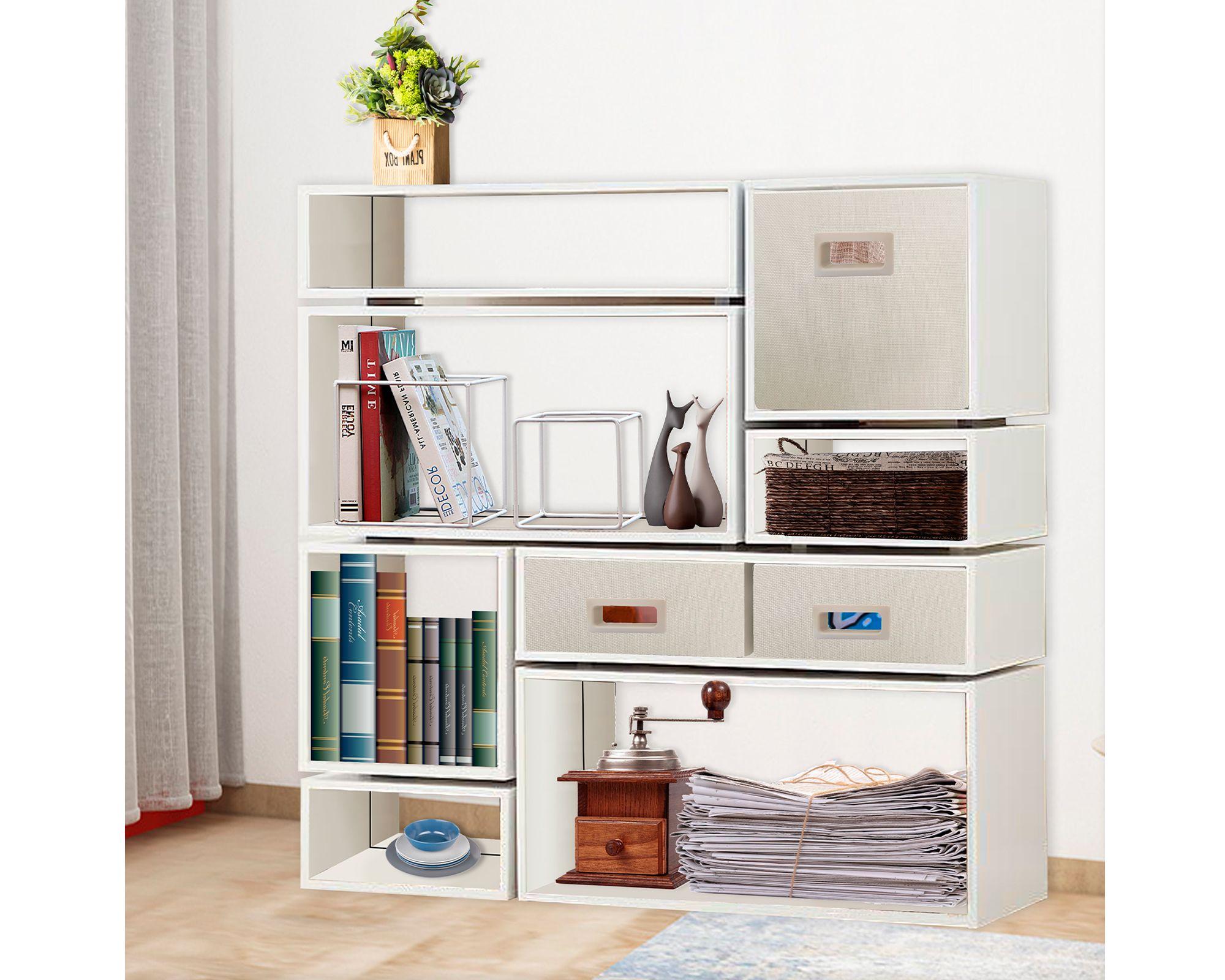 Estante modular Alto simple blanco 34.5x34.5x30.2 cm-3