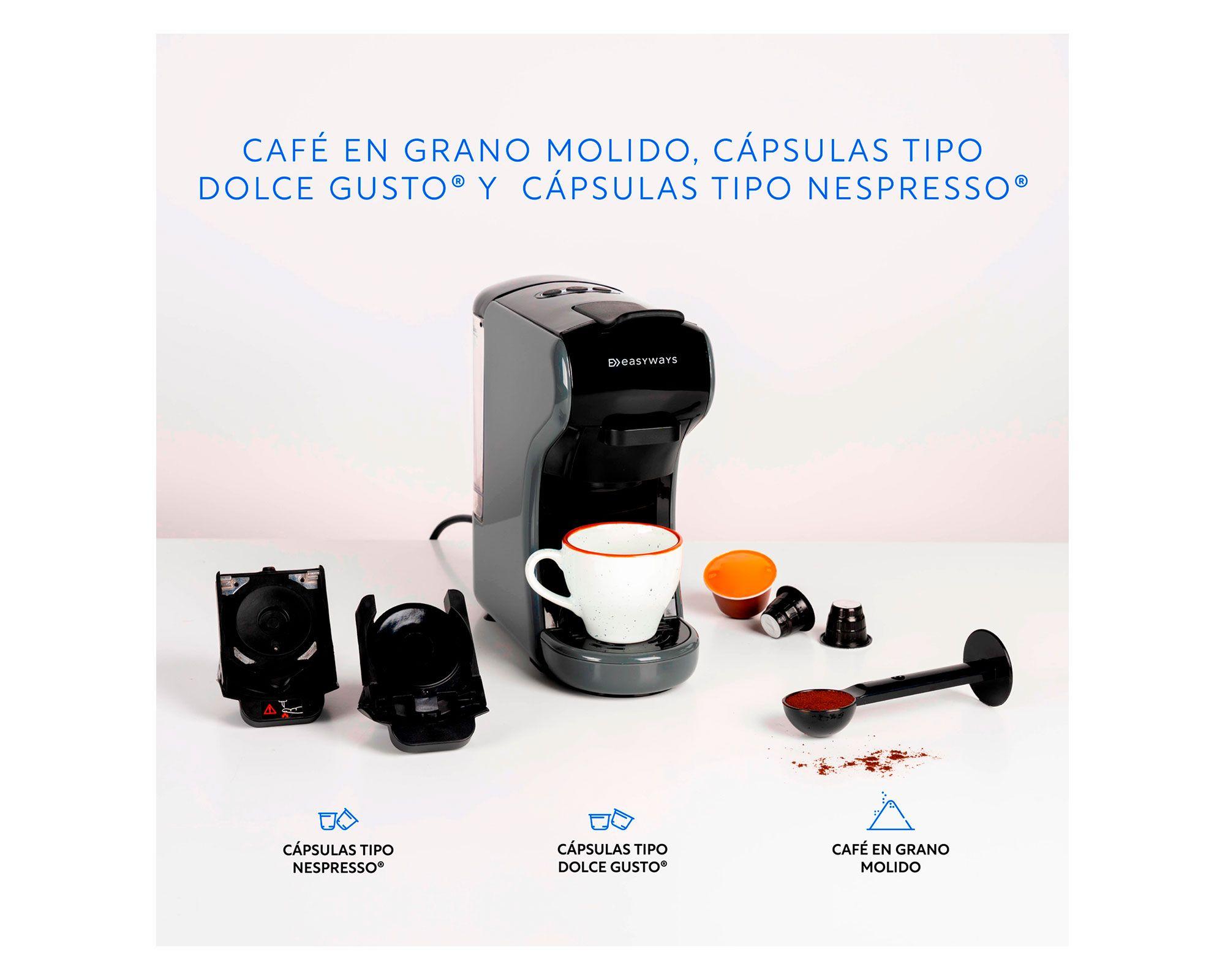 Cafetera Expresso Milano Coffee 3 en 1 gris EasyWays.-6