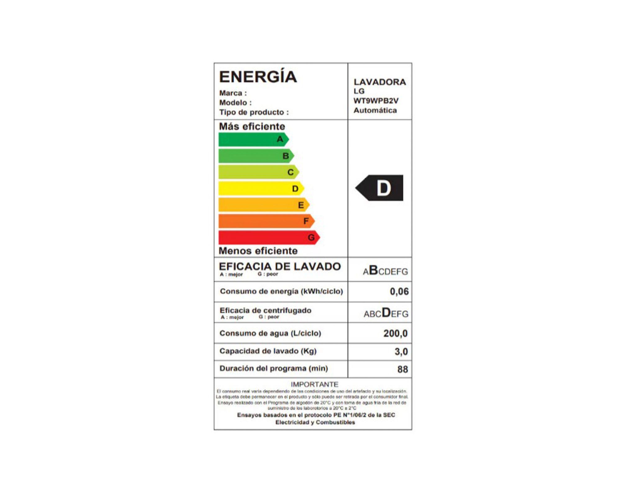 Lavadora WT9WPB2V carga superior 9 kg blanco-6