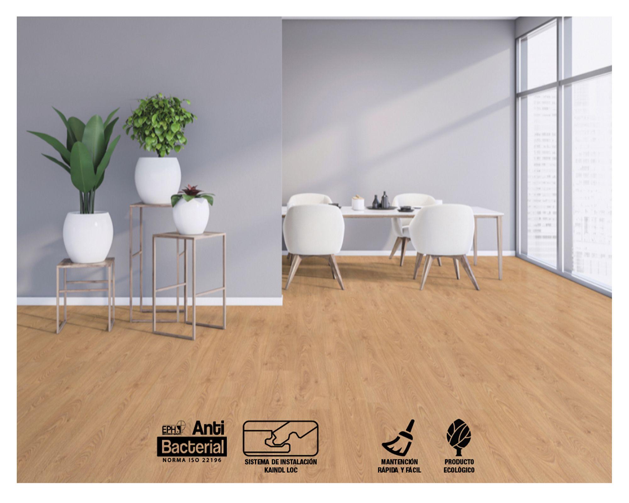 Piso flotante Classic Touch oak pleno 8 mm 2.40 m2-3