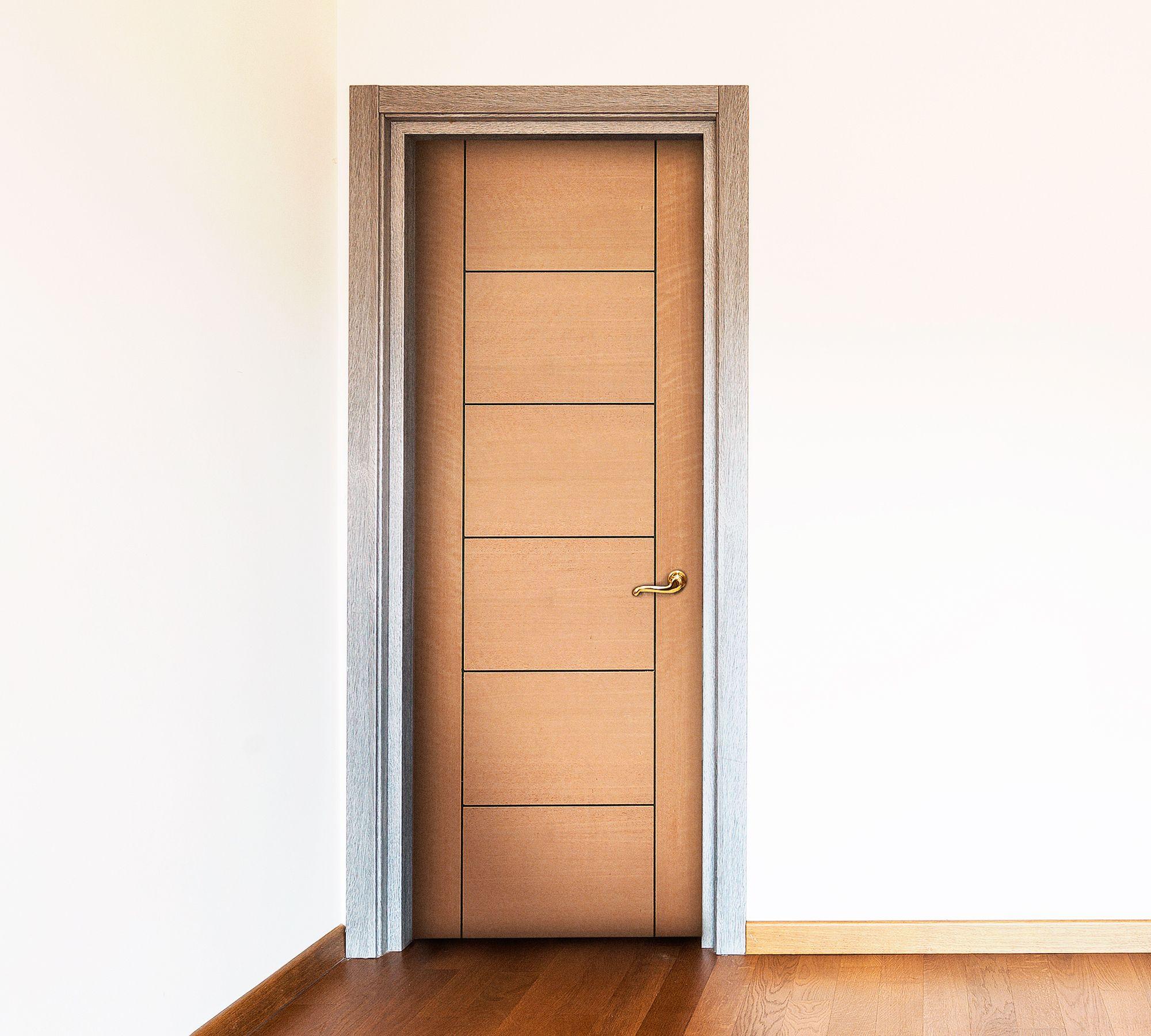 Puerta interior Capri III Enchapada 80x200 cm Multimarca-0