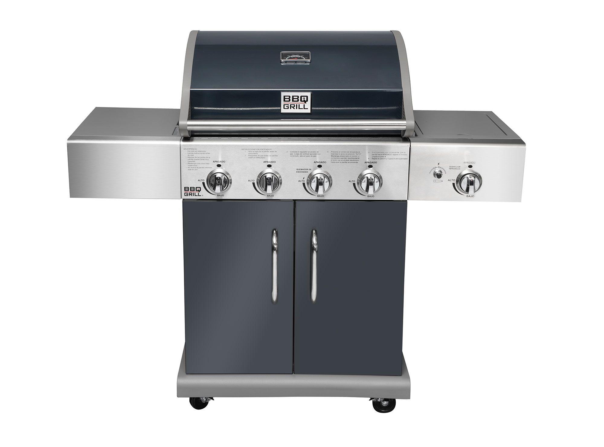 Parrilla a gas 4 quemadores + lateral infrarrojo Texas BBQ Grill-0