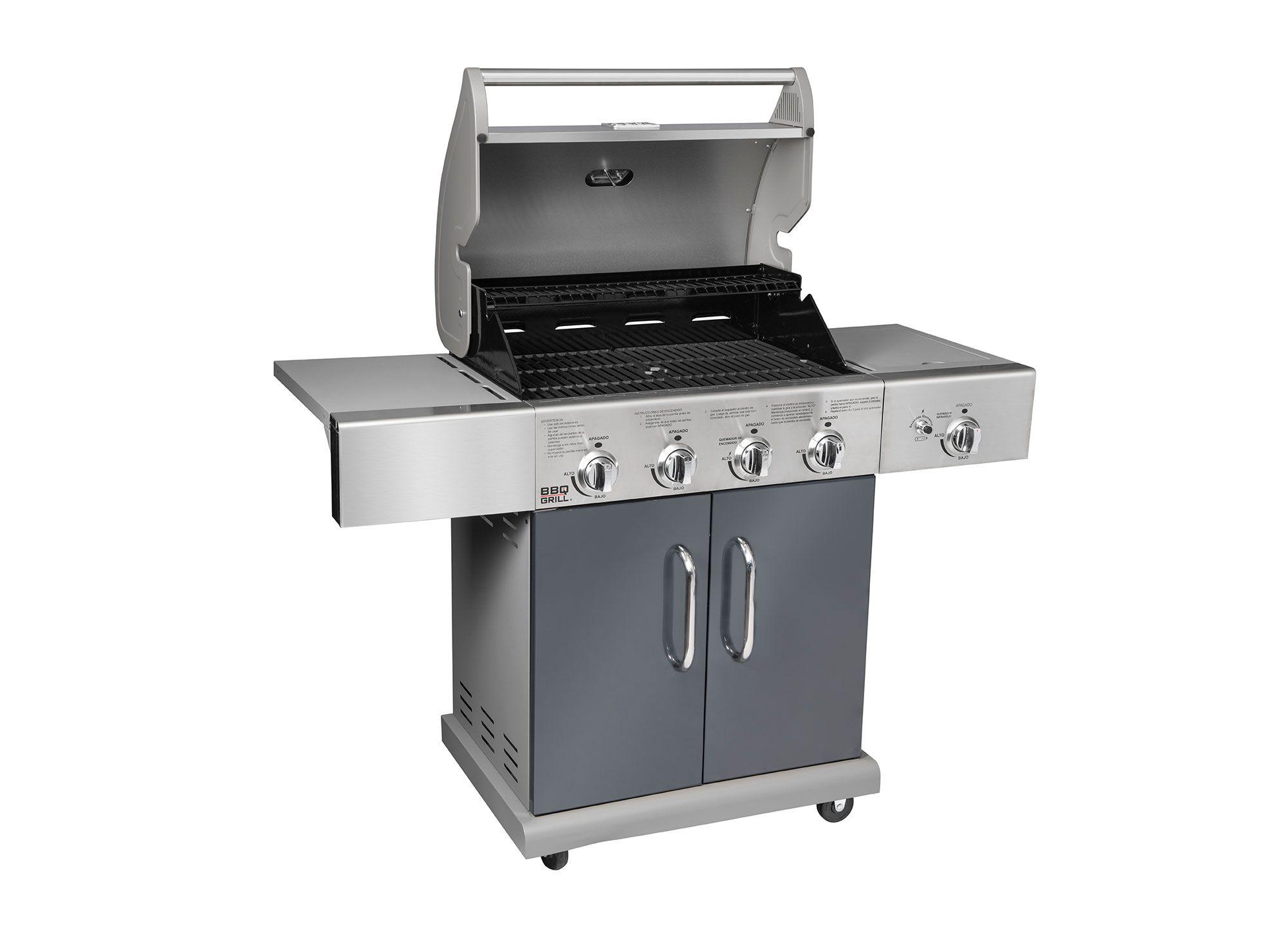 Parrilla a gas 4 quemadores + lateral infrarrojo Texas BBQ Grill-3