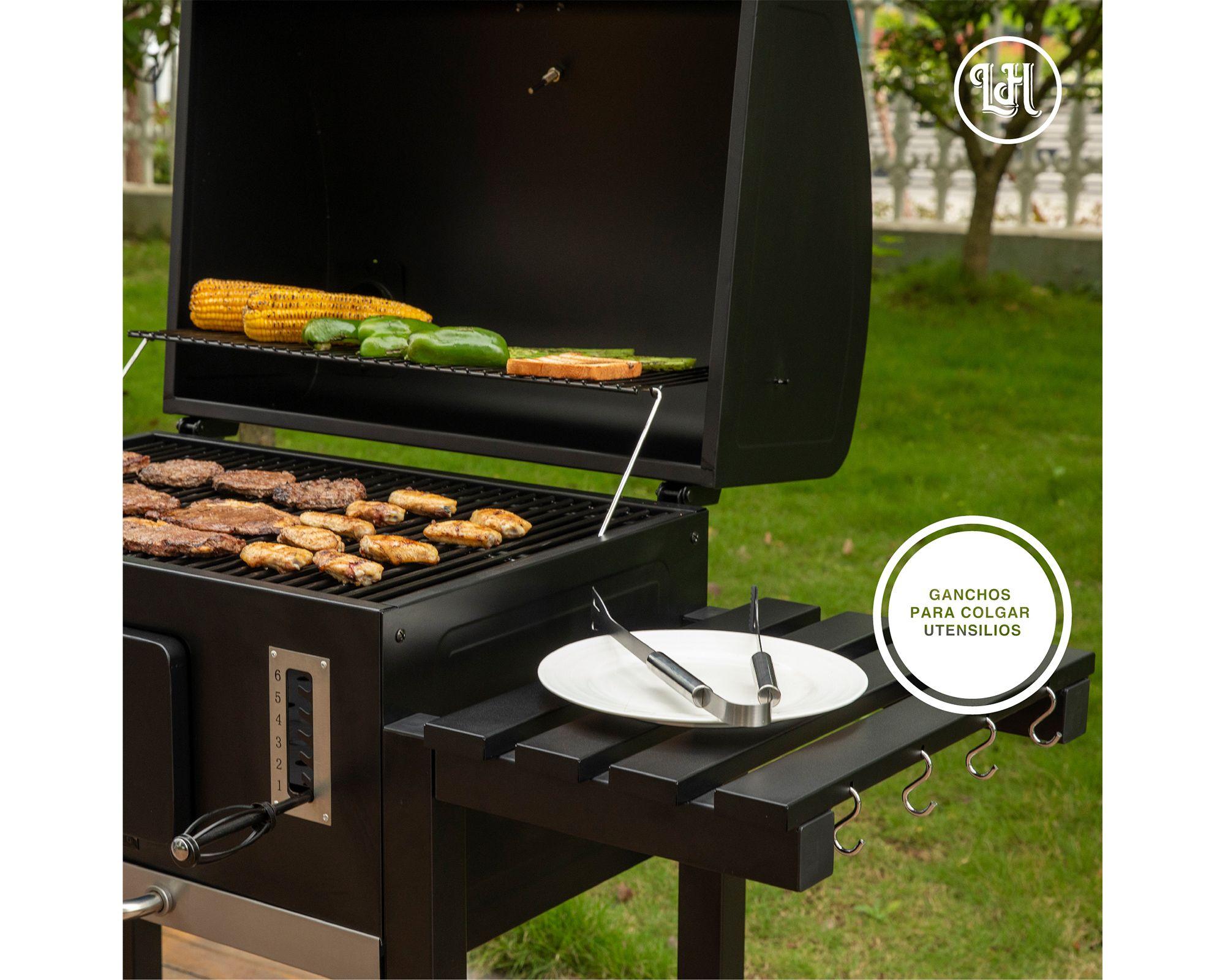 Parrilla a carbón Square negro-4