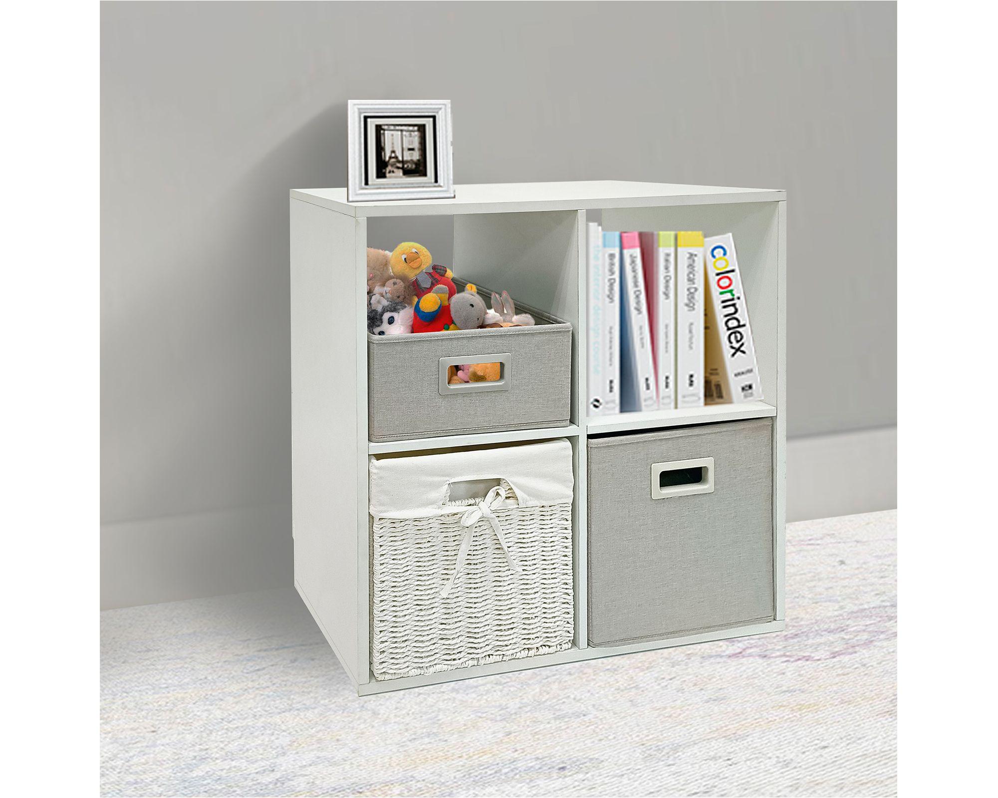 Cubo modular 4 Espacios blanco 66.2x66.2x30.2 cm-2