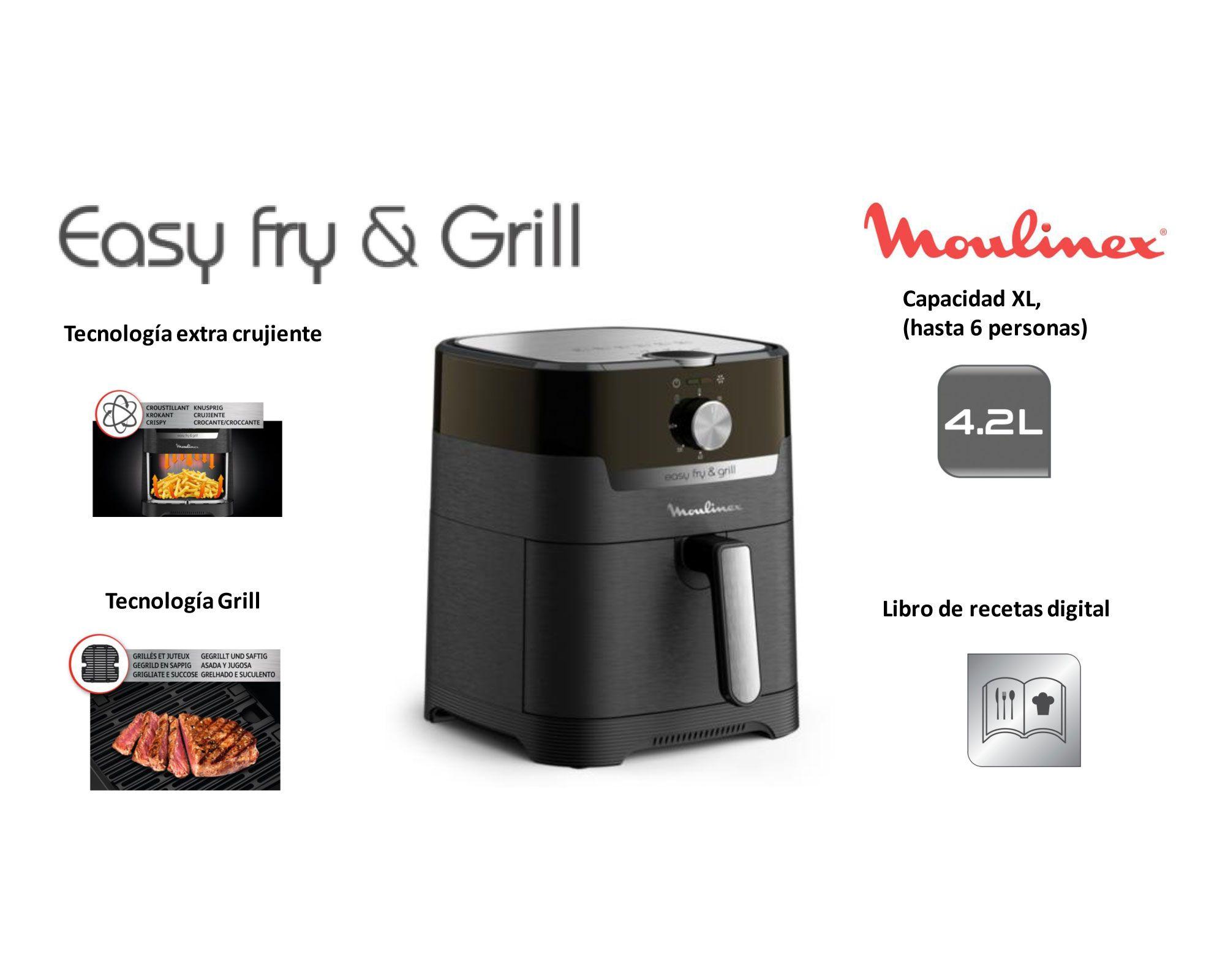 Freidora Easy Fry Grill mecánica 4.2 litros Moulinex-6