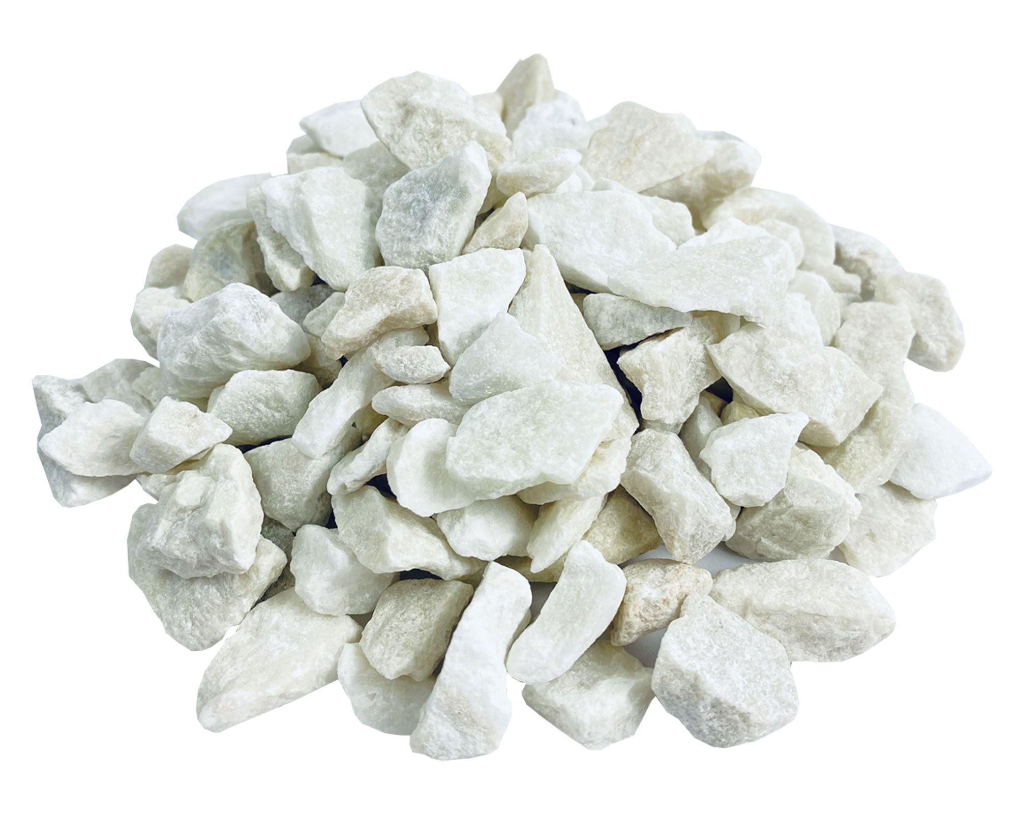 Piedra decorativa 10 kg granito blanco Piedra Noble-0