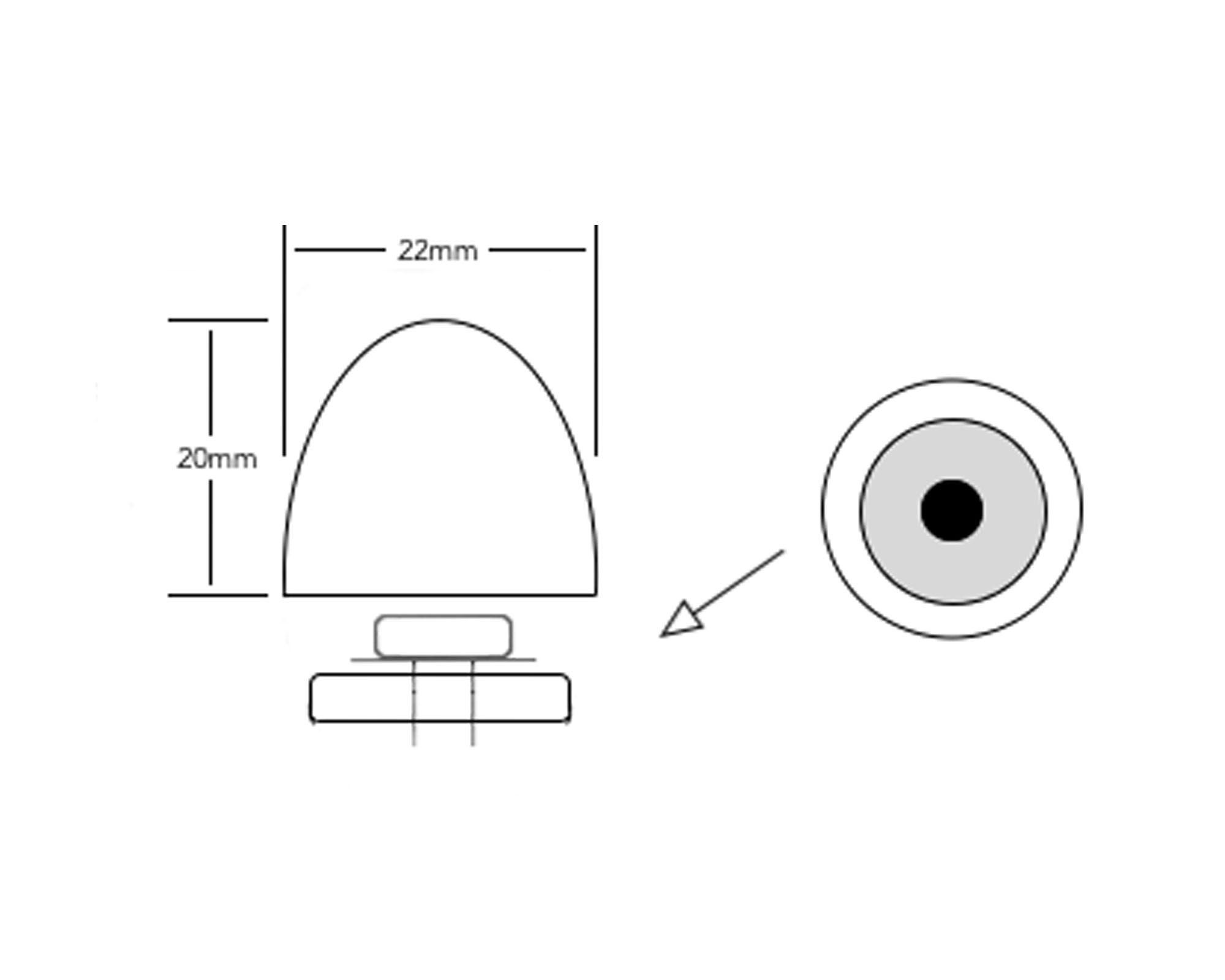 Tapa perno para taza WC blanco Corsovalv-1