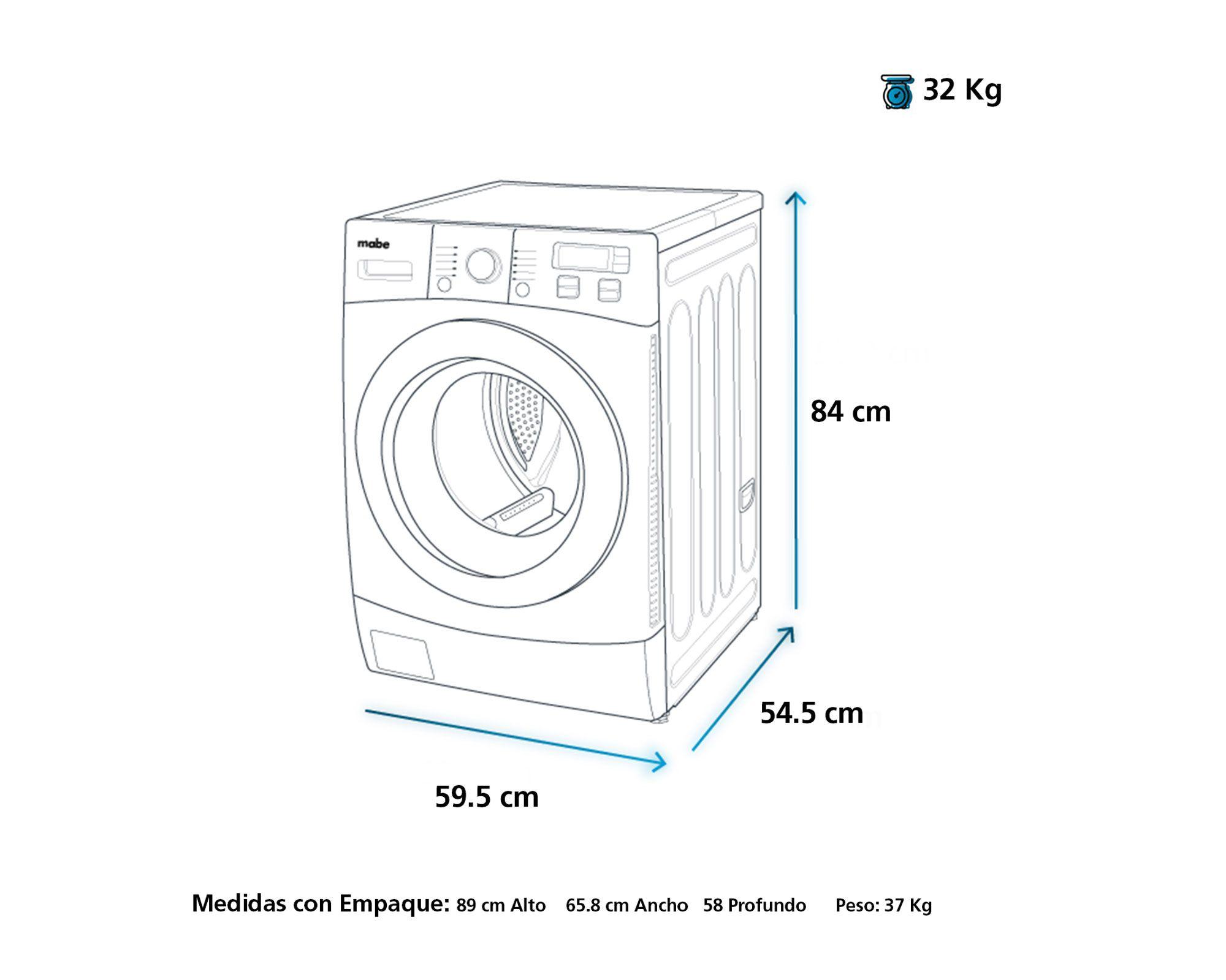 Secadora 10 kg SEM101BDBY blanco Mabe.-3