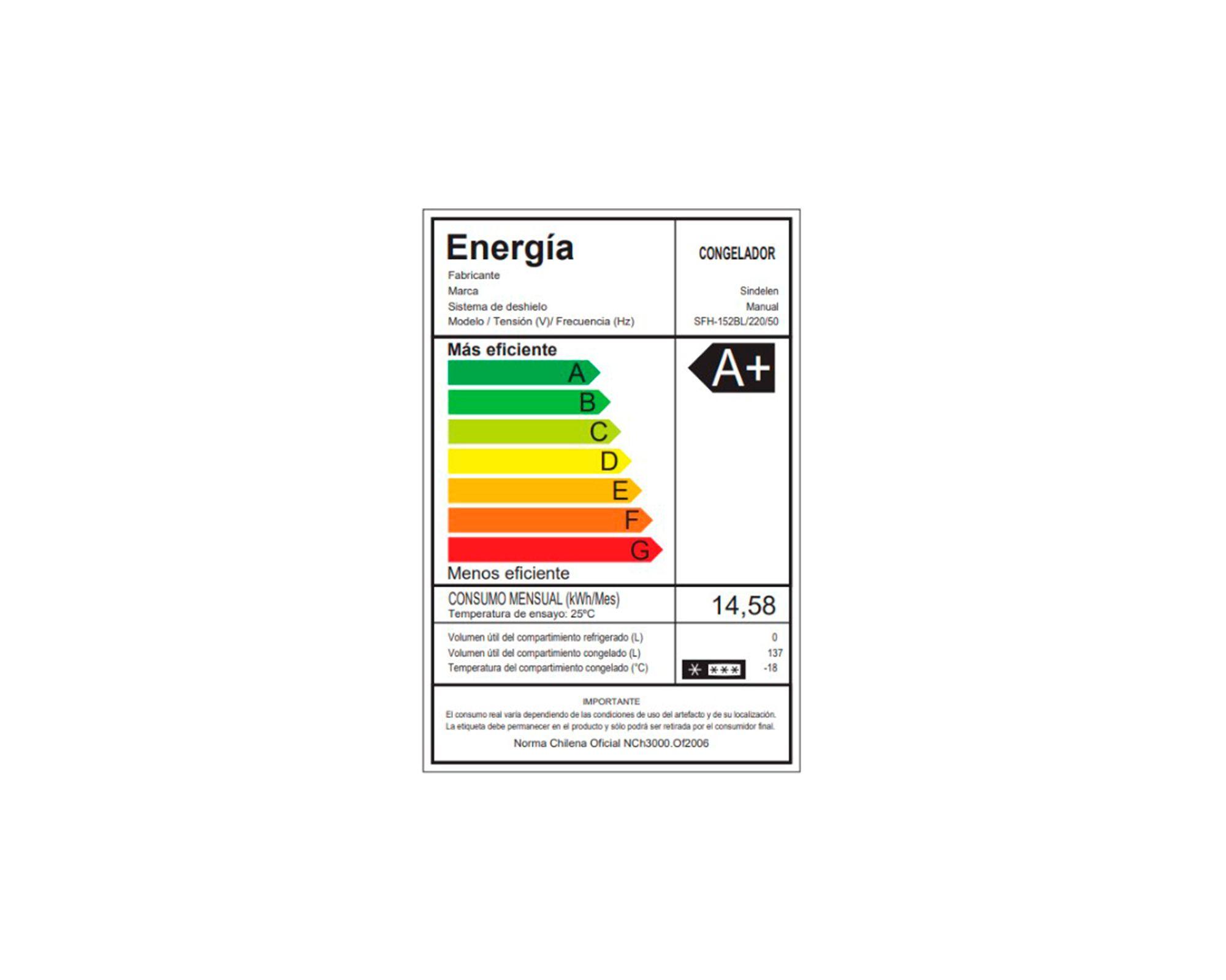 Freezer horizontal dual SFH-152BL blanco 137 lt-4
