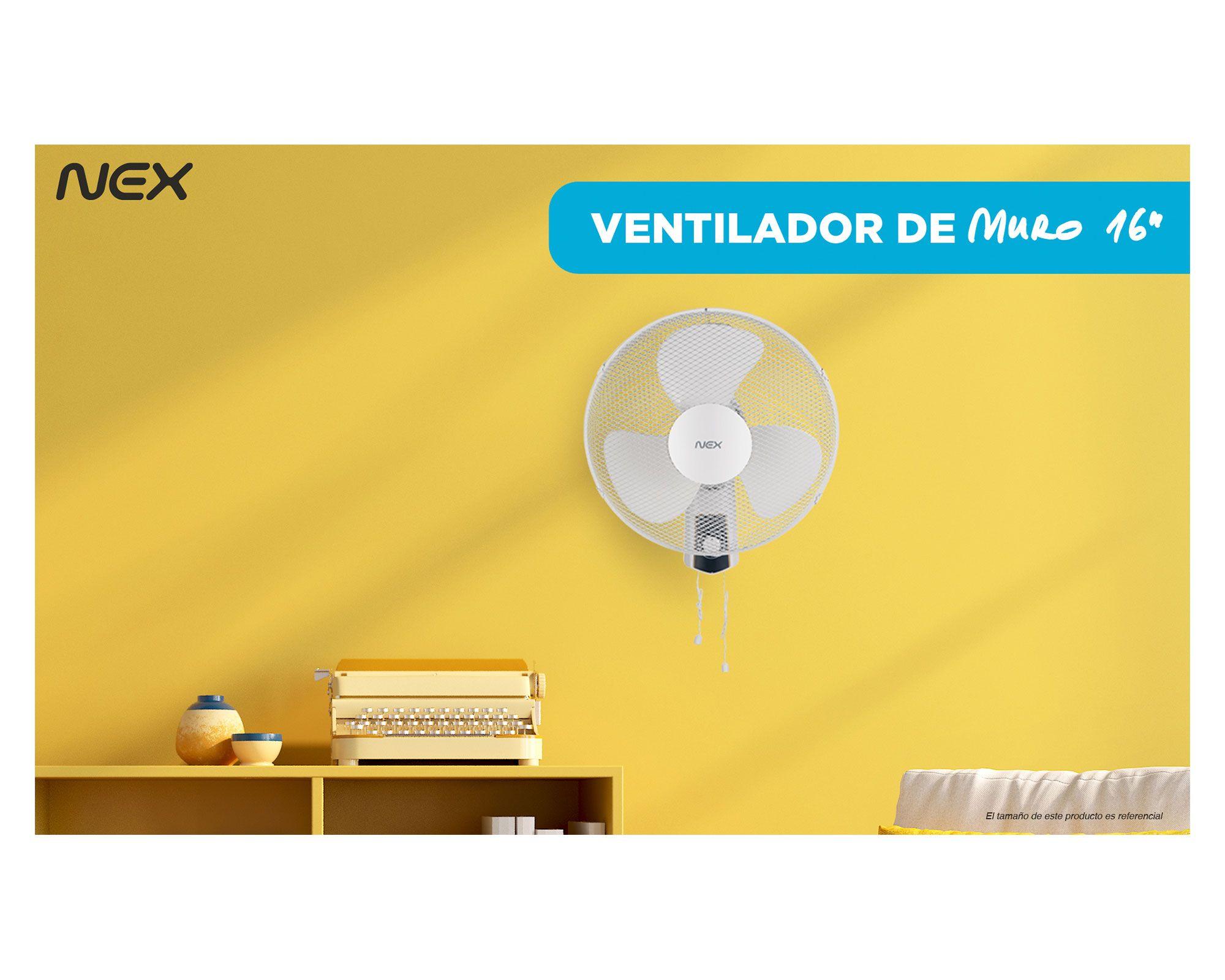 Ventilador mural 16'' VPD1600 blanco Nex-9