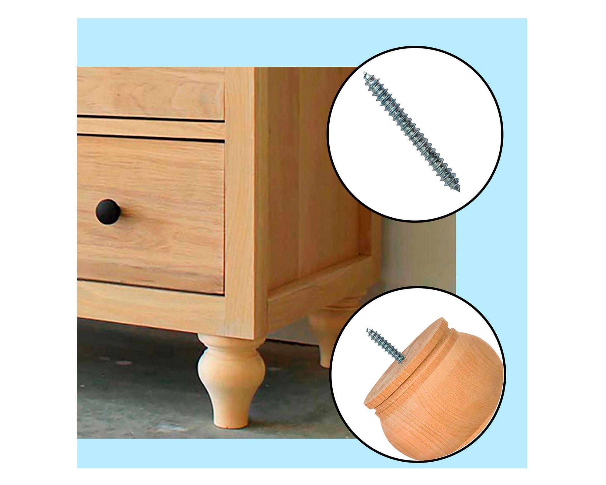 Espárrago rosca madera/madera 1/4x1.1/2" 2 unidades-2