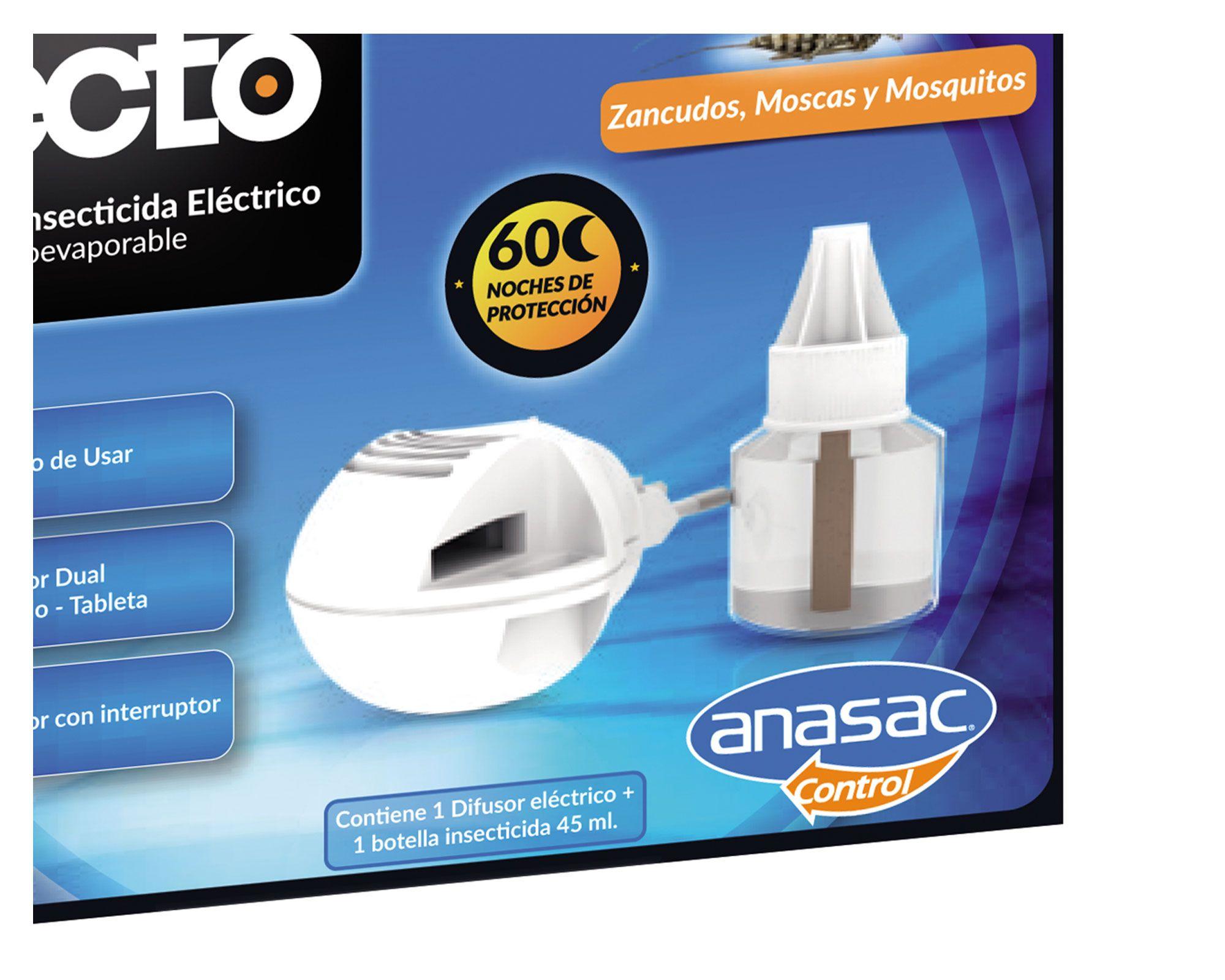 Difusor eléctrico + insecticida líquido Zecto Anasac-1