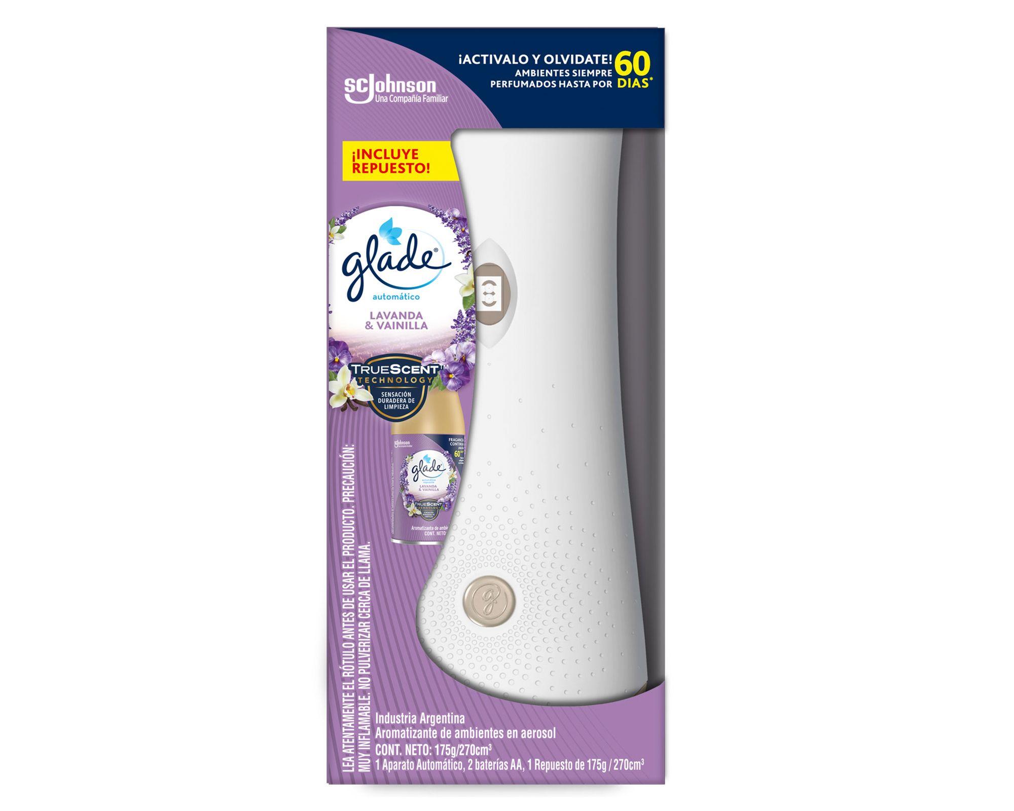 Ambientador automático + recarga 175 gr lavanda vainilla Glade-0