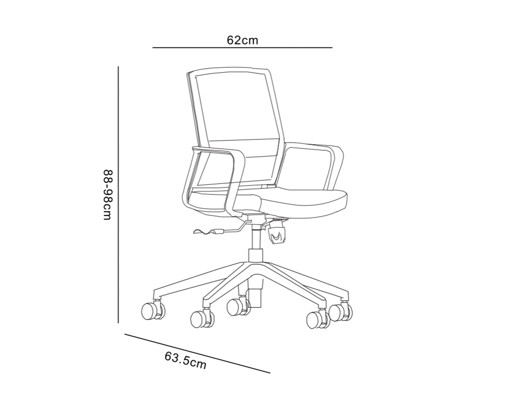 Silla PC Lynx gris claro-4