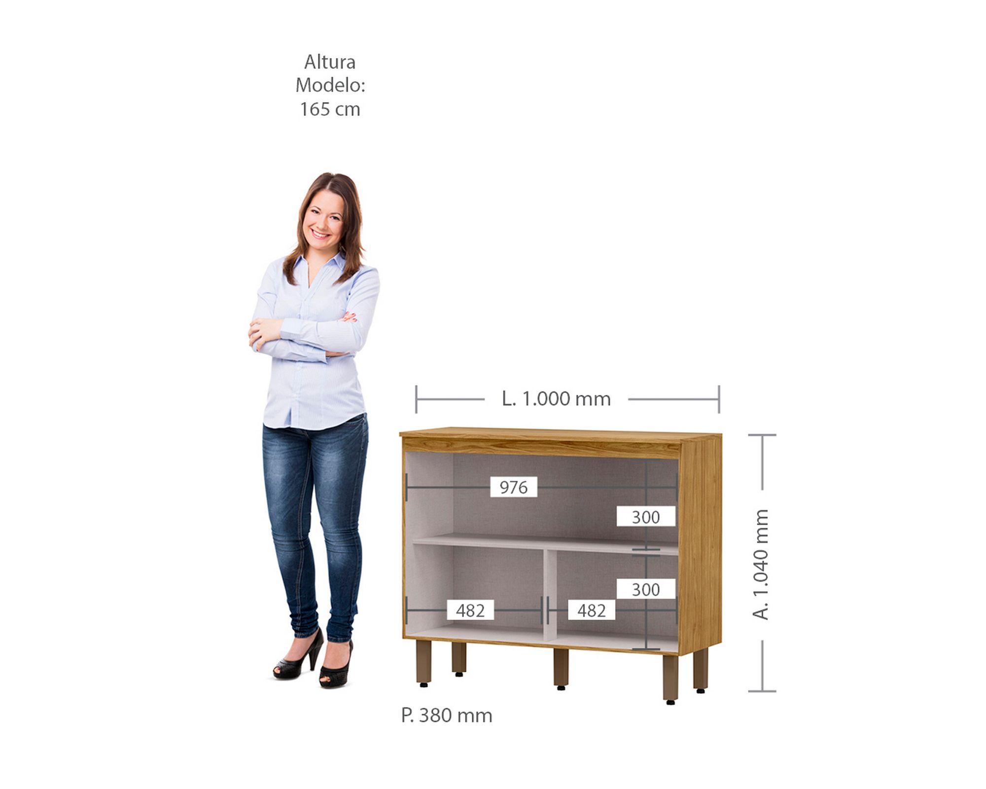 Kit cocina 6 puertas 3 cajones Lana blanco-5