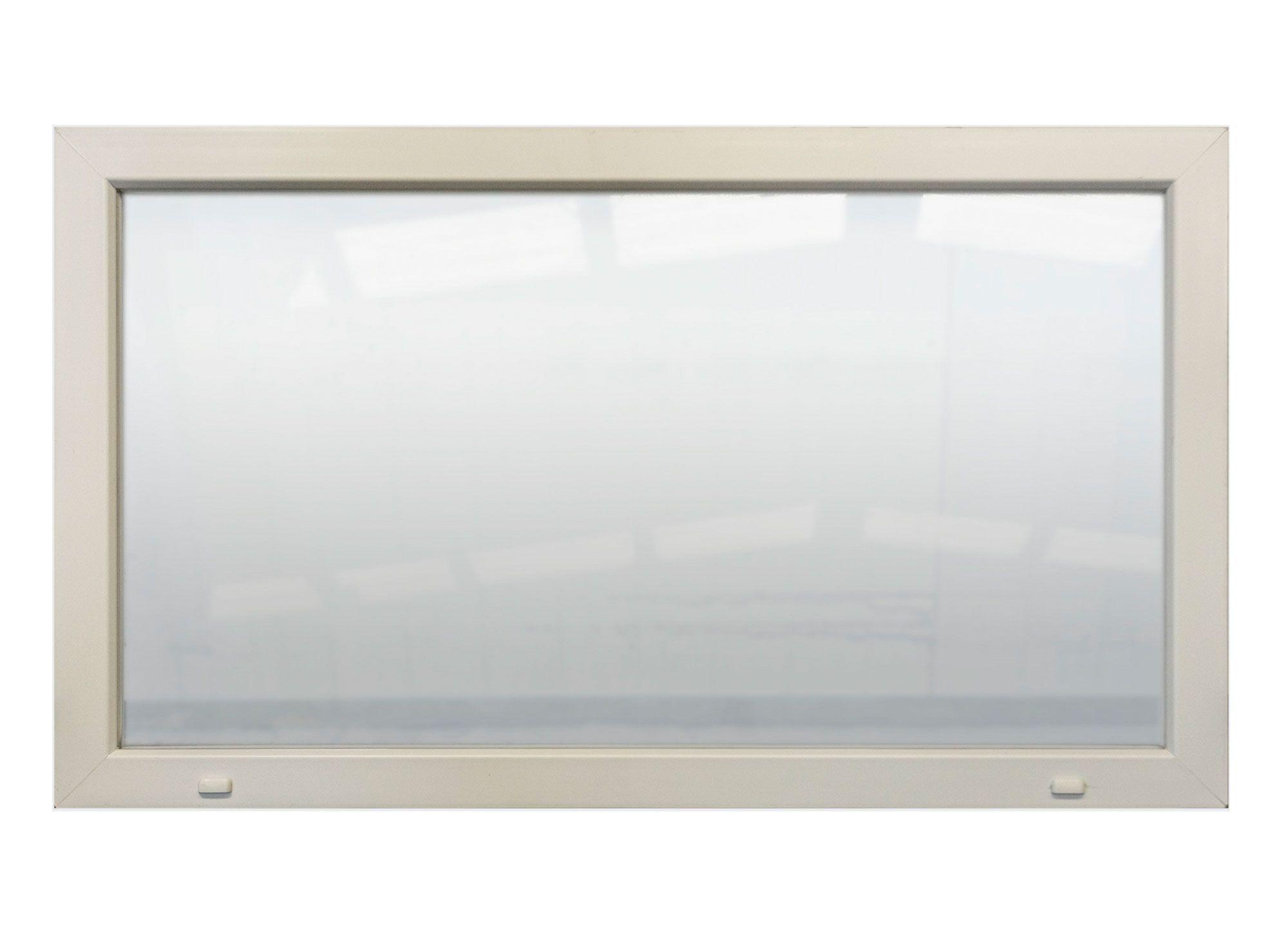 Ventana PVC 120X70 cm Termopanel Fija Premium Blanca Crown Glass-0