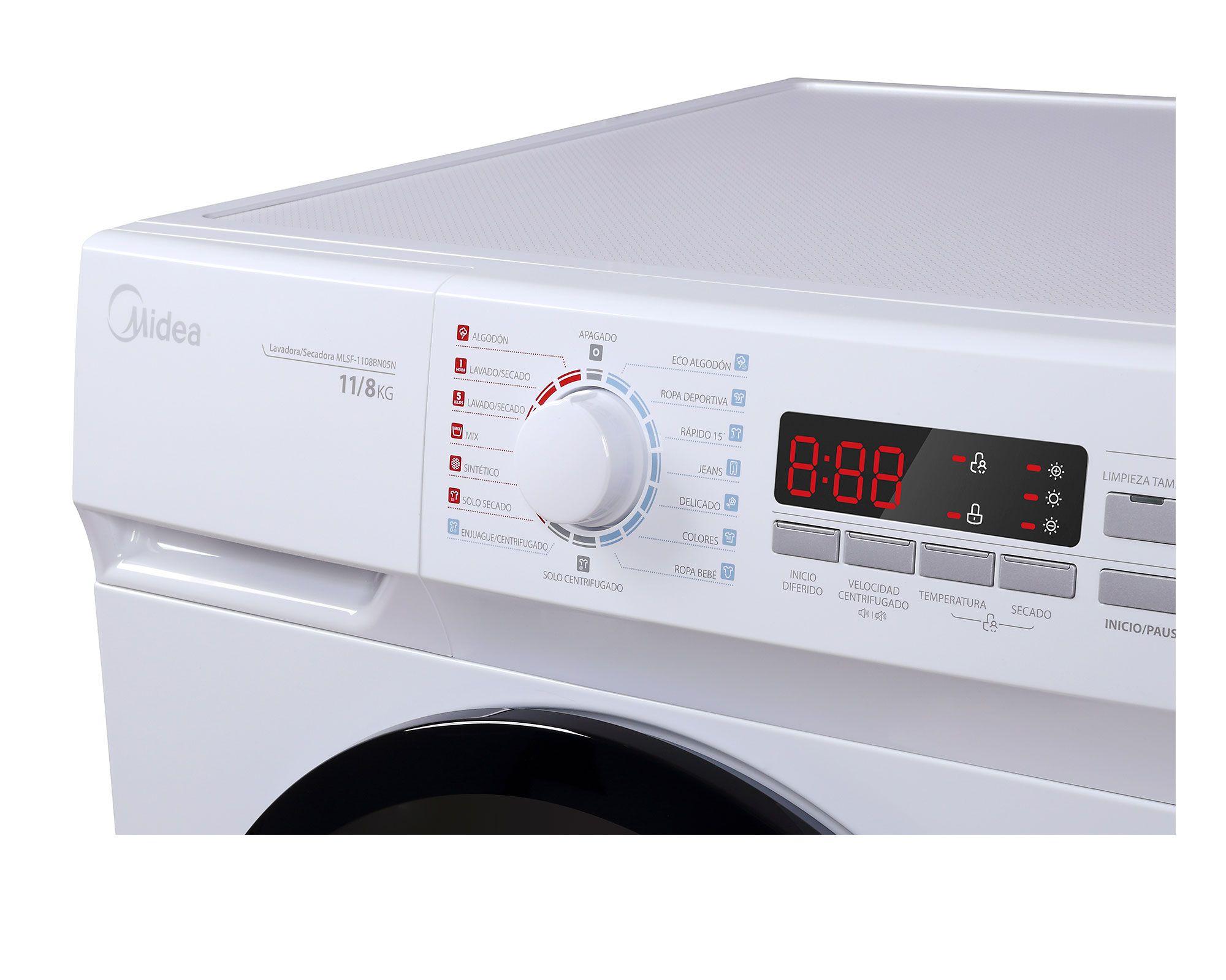 Lavadora secadora carga frontal 11/8 kg MLSF-1108BN05N Midea-3