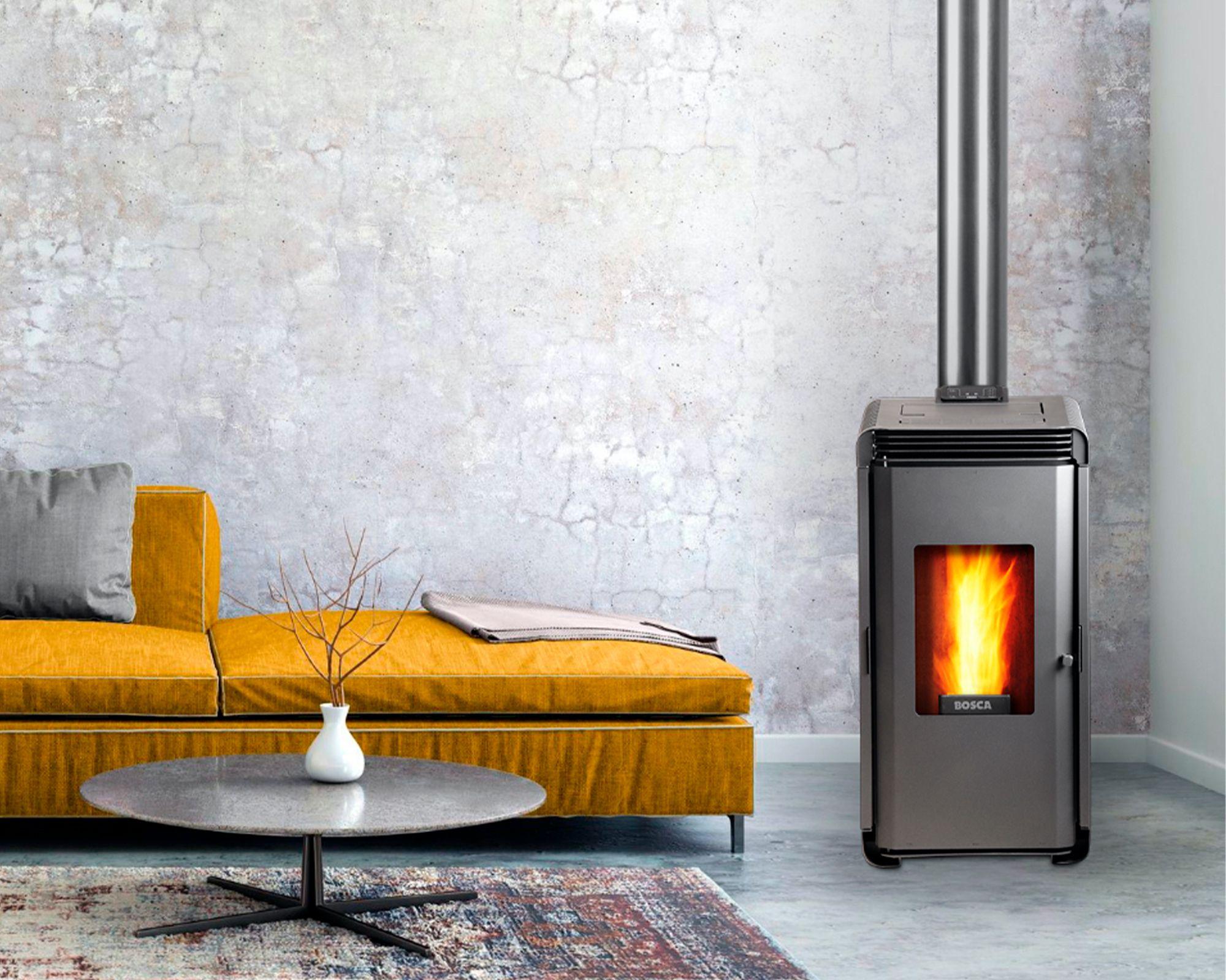 Estufa a pellet Hera+ 9 kW charcoal-3