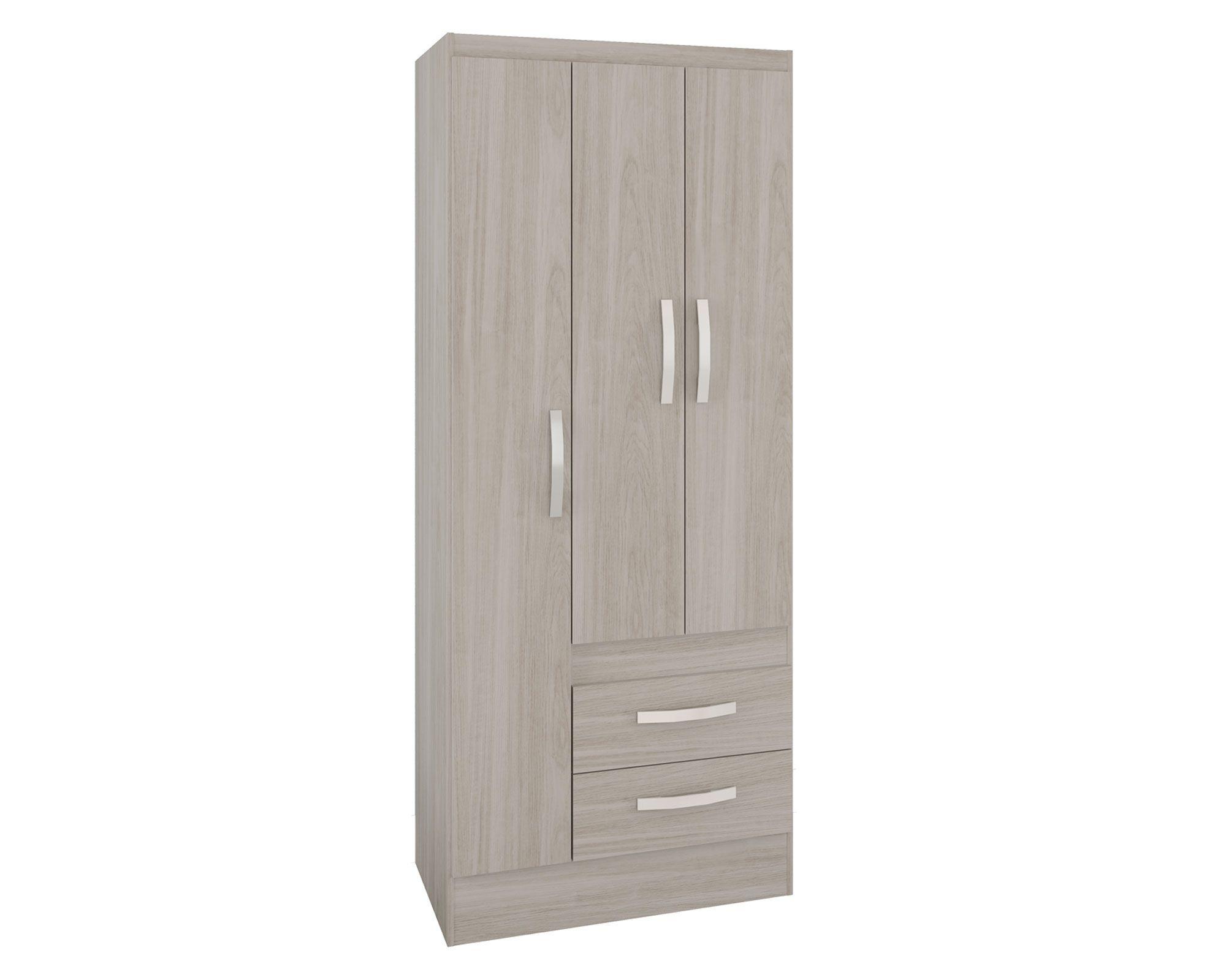 Clóset 3 puertas 2 cajones crema M+Design-2