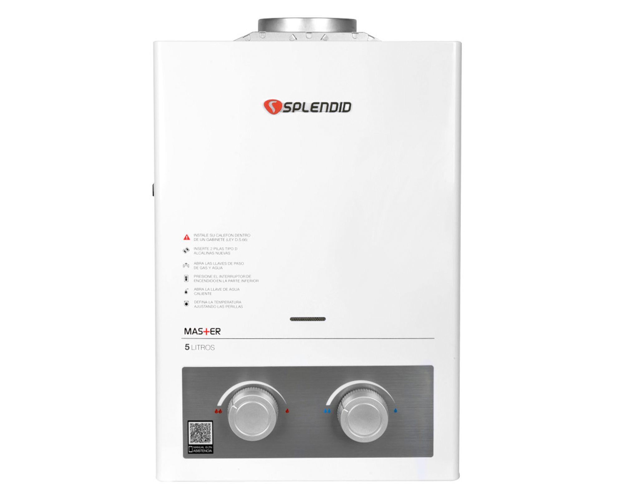 Calefont MV SB 5-1 5 lt tiro natural gas licuado-0