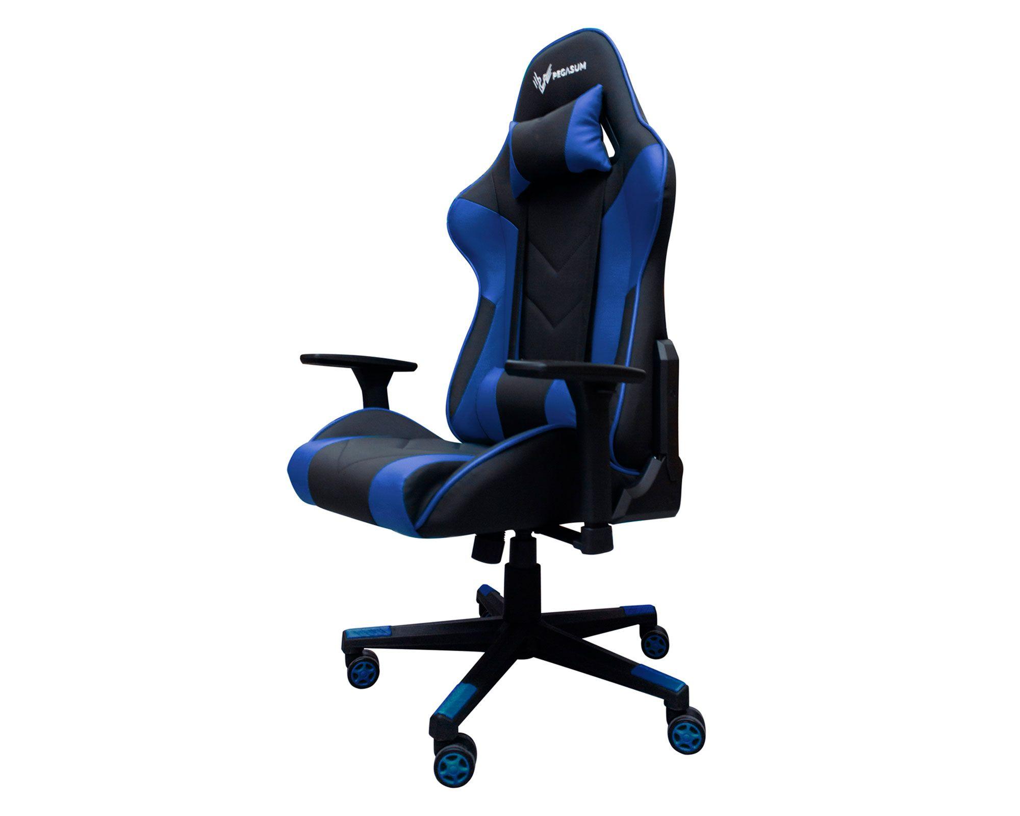 Silla Gamer Spartan negro/azul Pegasum-1