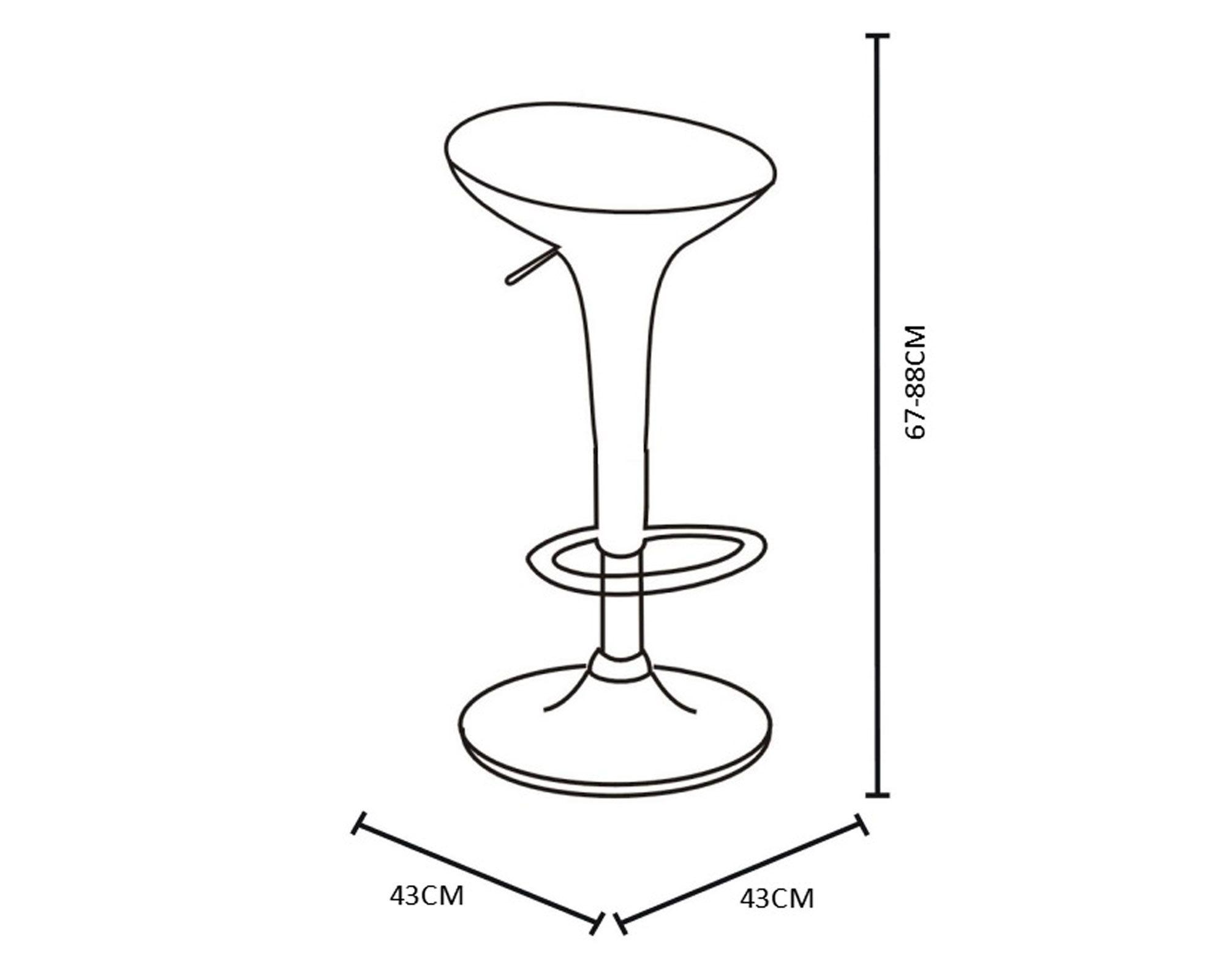Silla bar Braida negro 2 unidades M+Design-3
