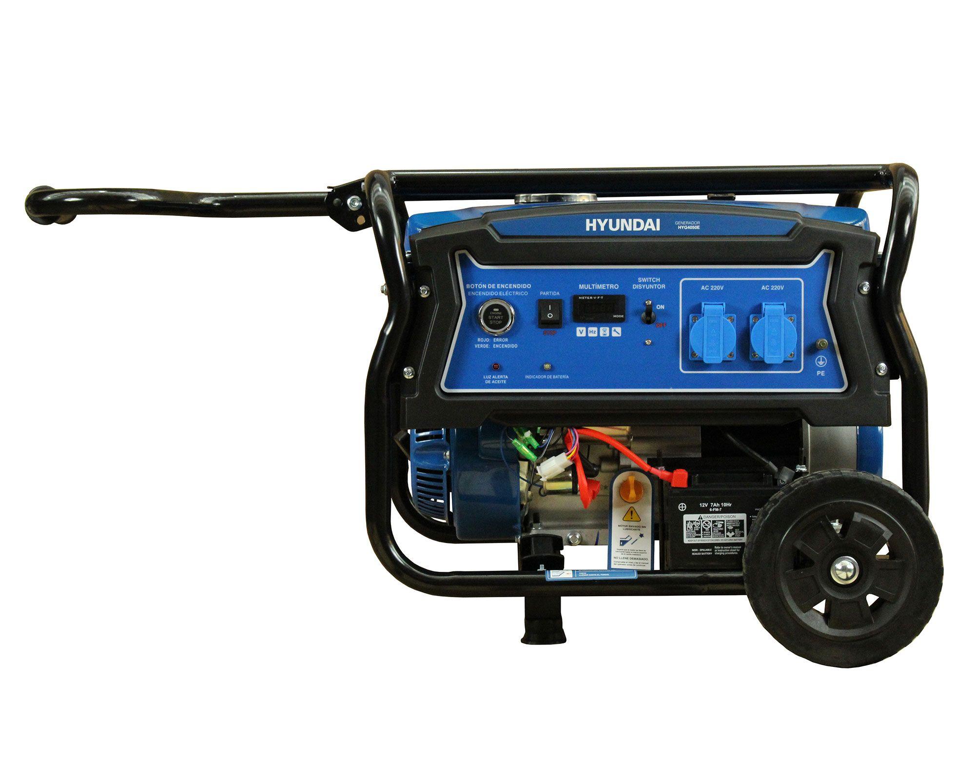 Generador a gasolina eléctrico/manual 2800W 15 lt 82HYG4050E Hyundai-0