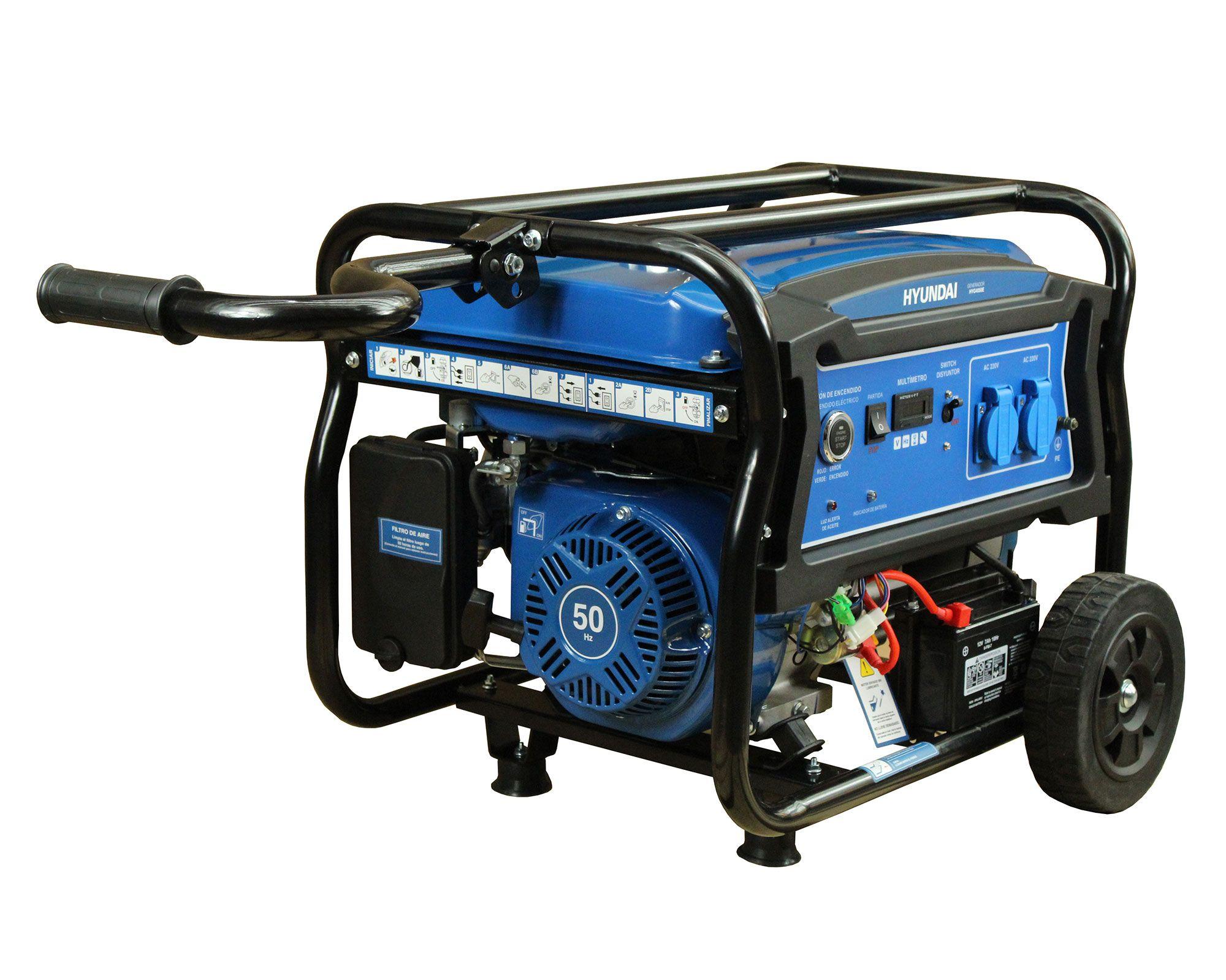 Generador a gasolina eléctrico/manual 2800W 15 lt 82HYG4050E Hyundai-1