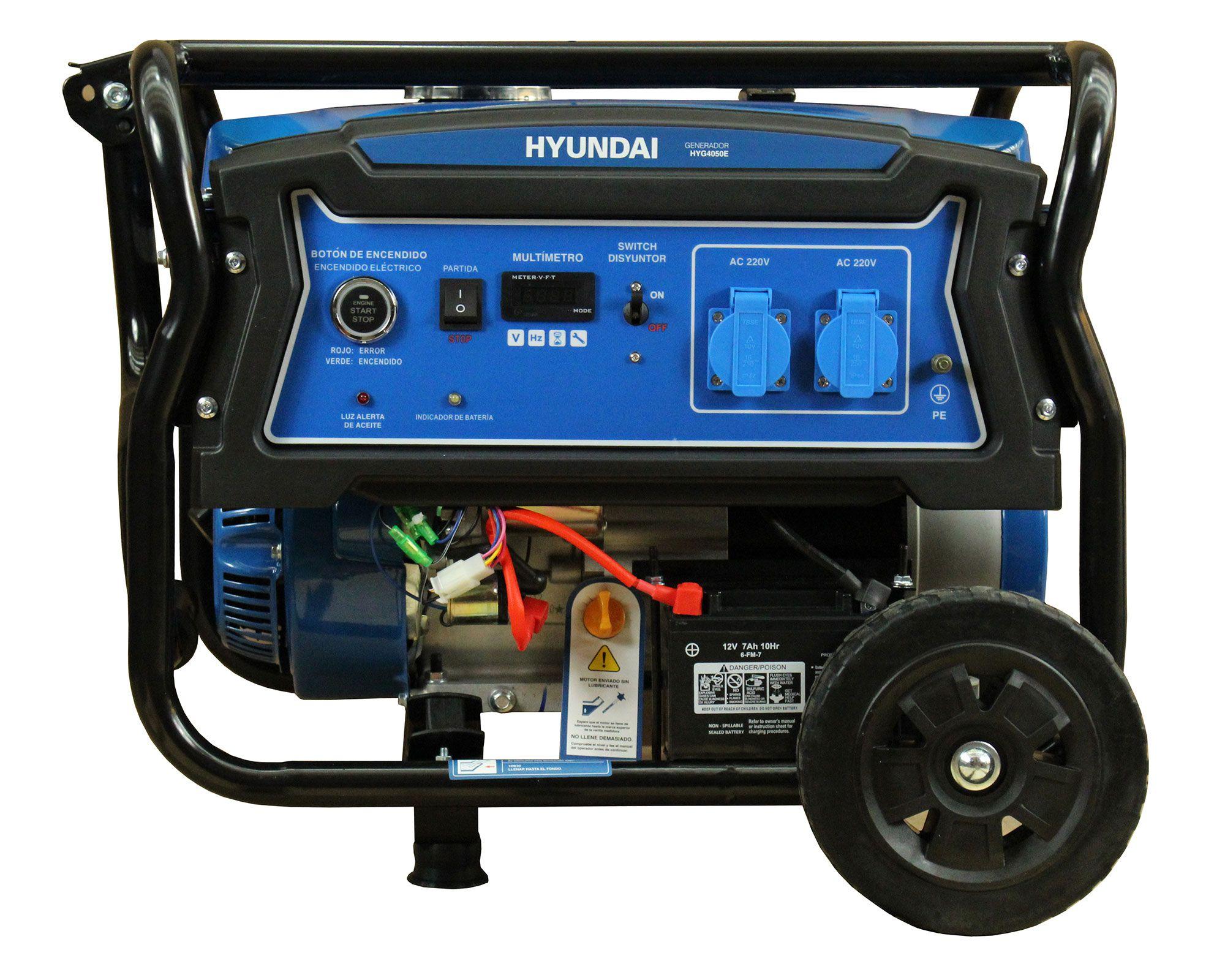 Generador a gasolina eléctrico/manual 2800W 15 lt 82HYG4050E Hyundai-2